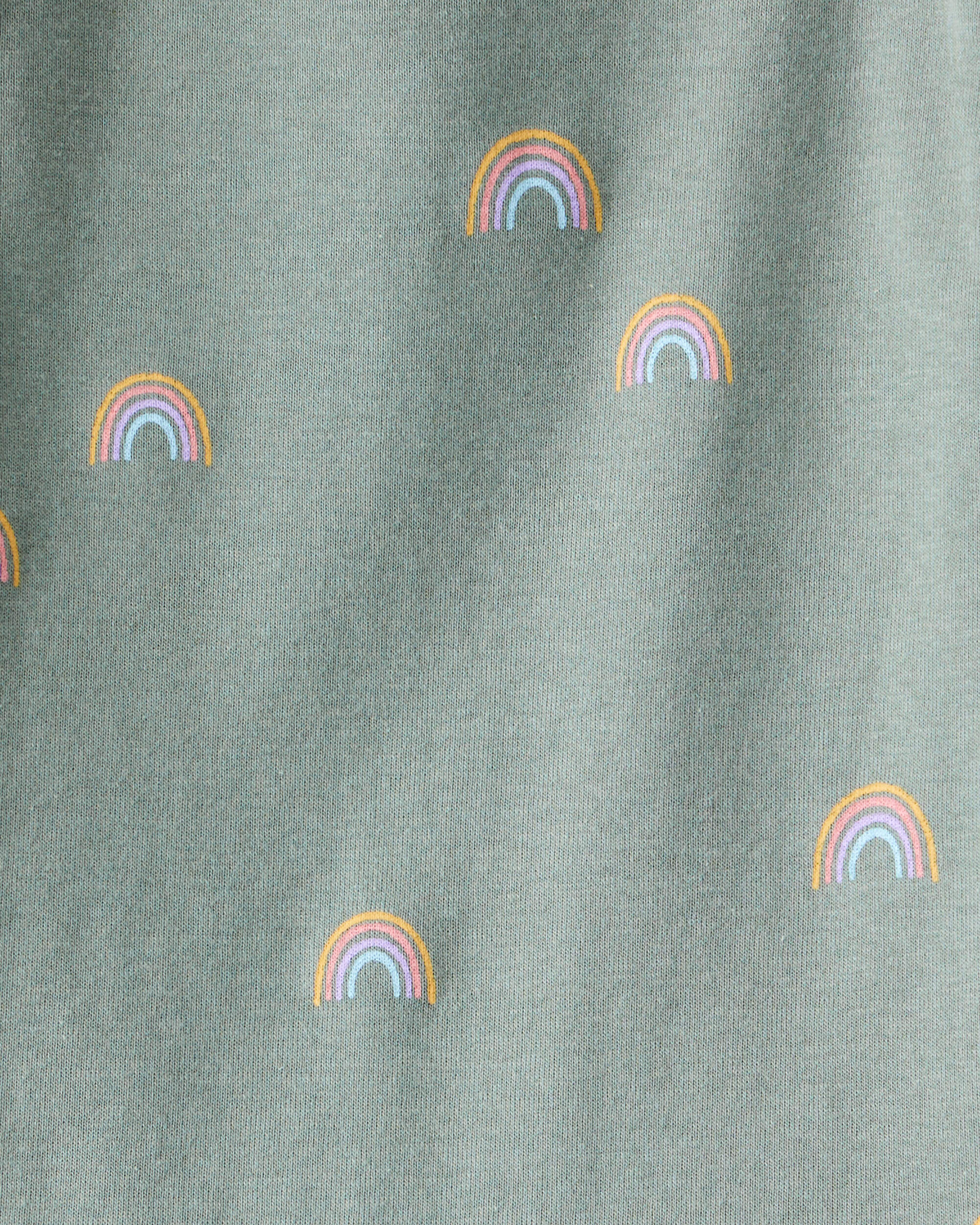 Toddler Organic Cotton Pajamas in Magical Rainbow Print, image 3 of 5 slides