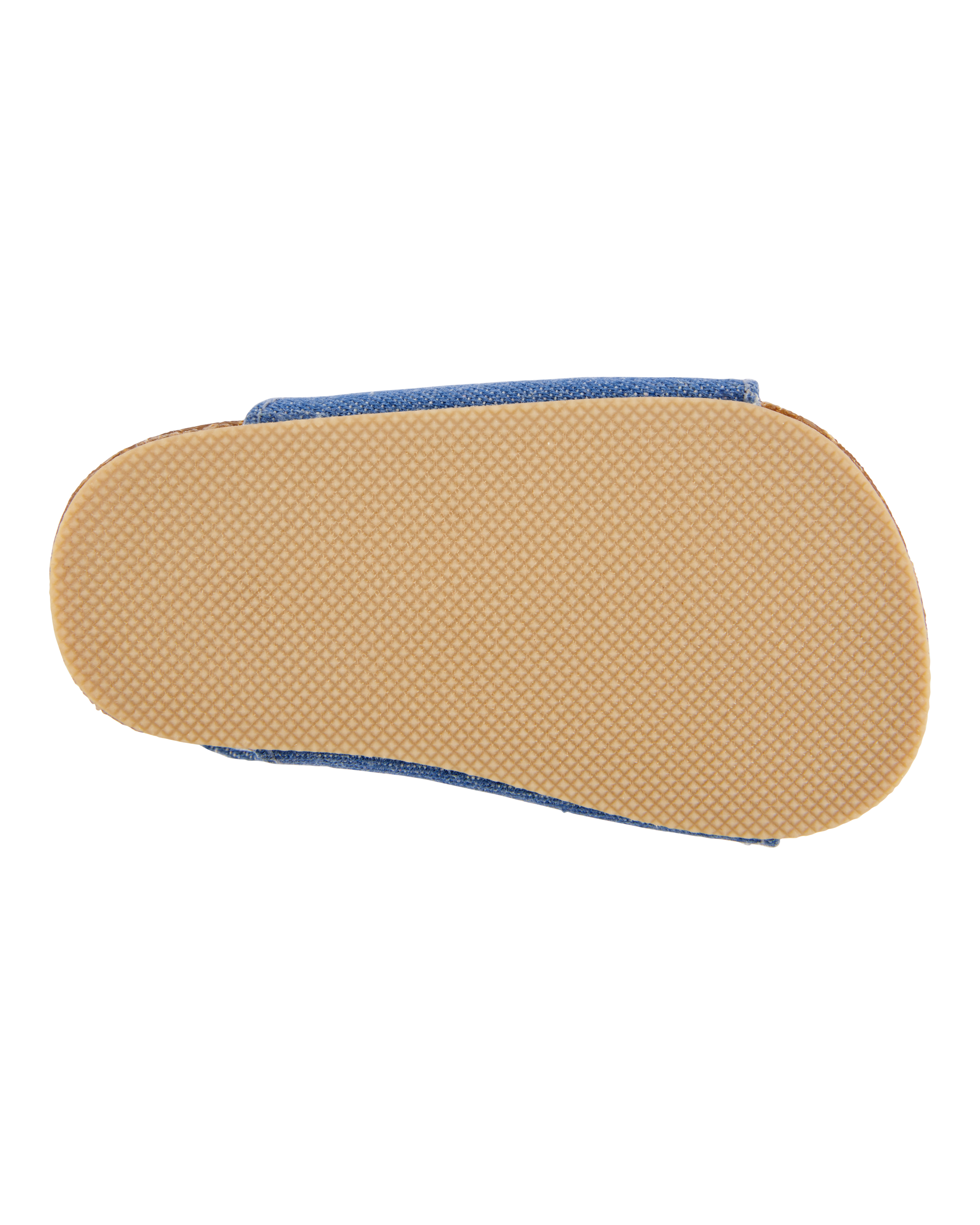 Baby Chambray Buckle Faux Cork Sandals, image 5 of 7 slides
