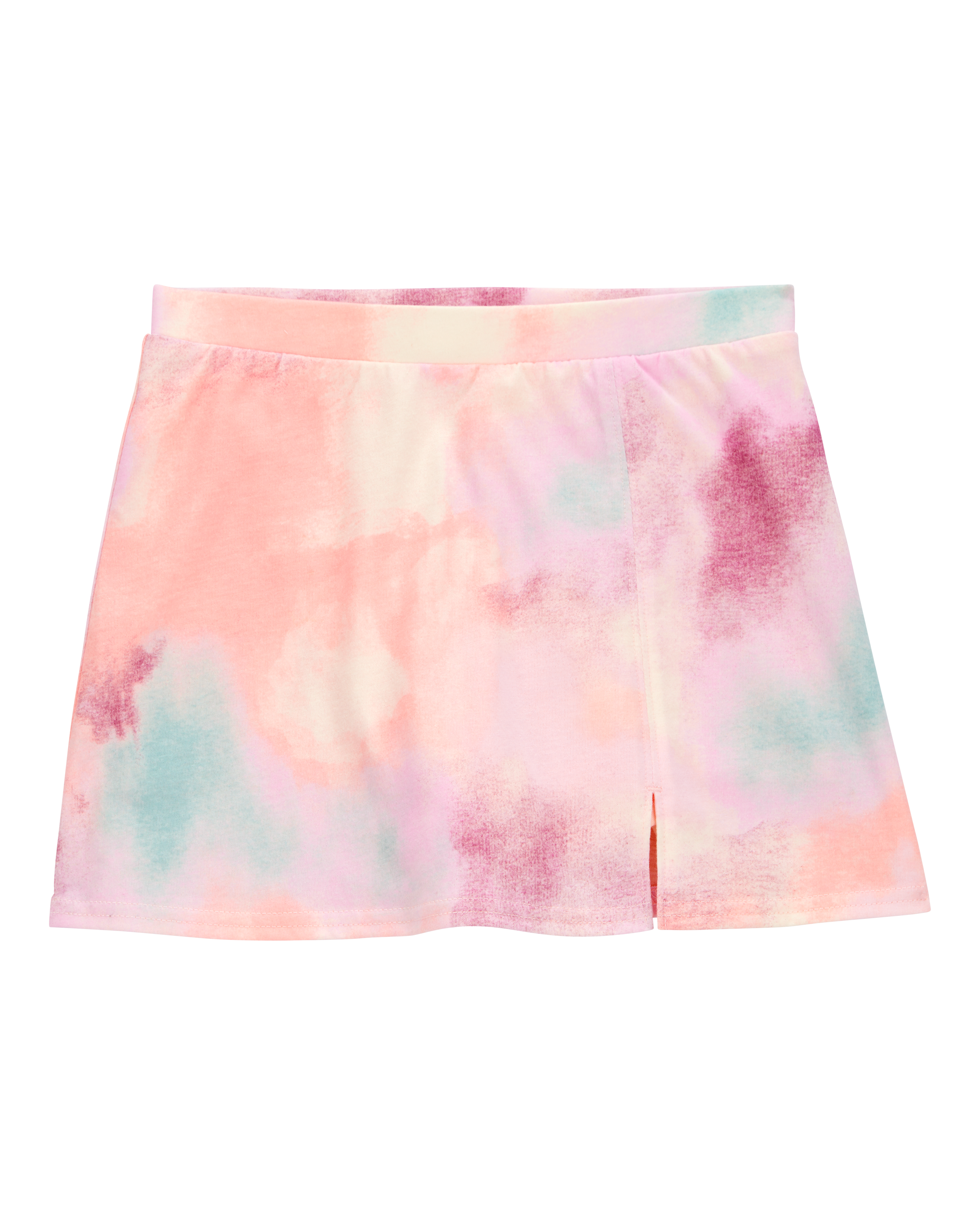 Girls Tie-Dye Pull-On Golf Skort - Pink/Blue, image 1 of 4 slides