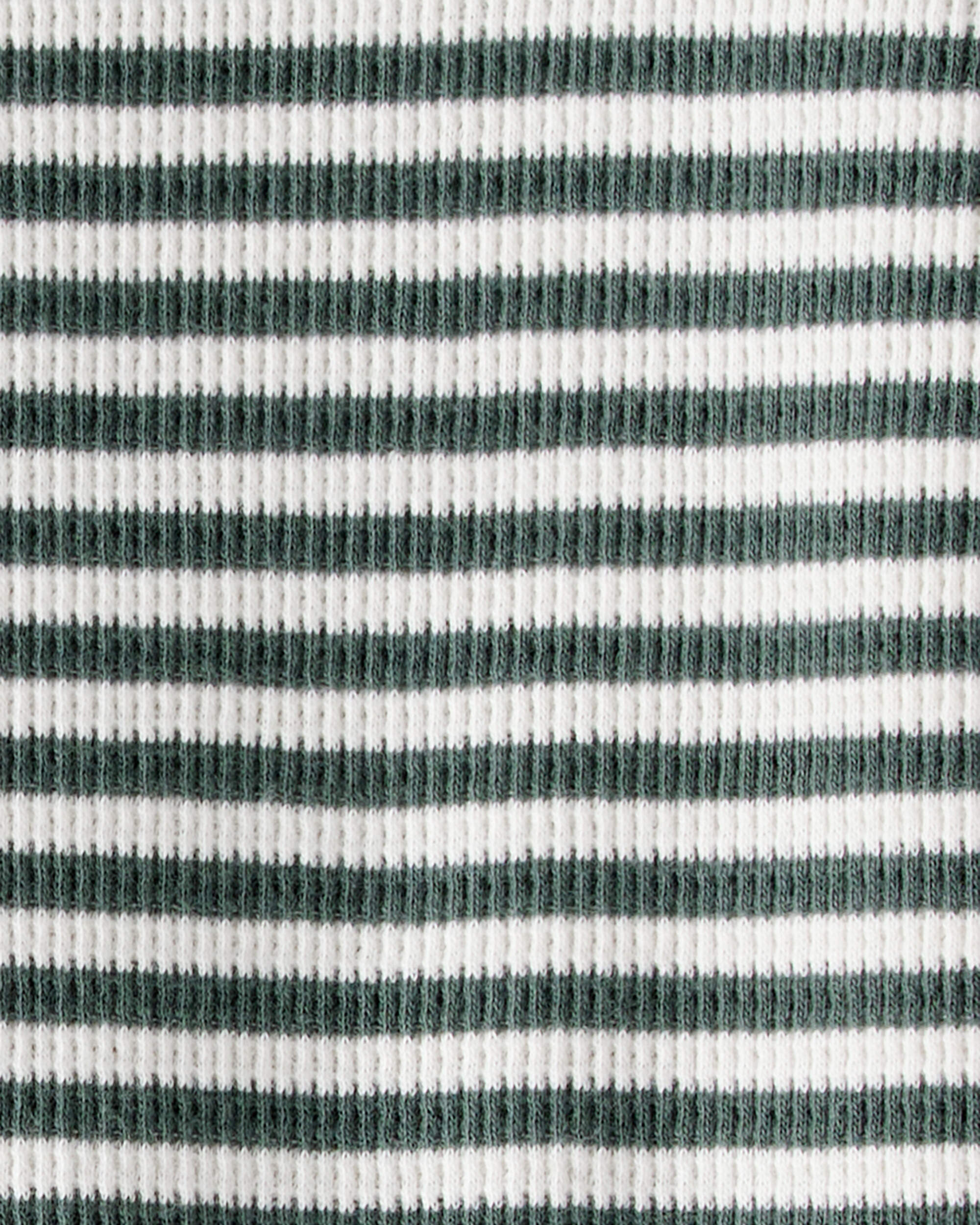 Baby Organic Cotton Waffle Knit Jumpsuit in Stripes, image 3 of 5 slides