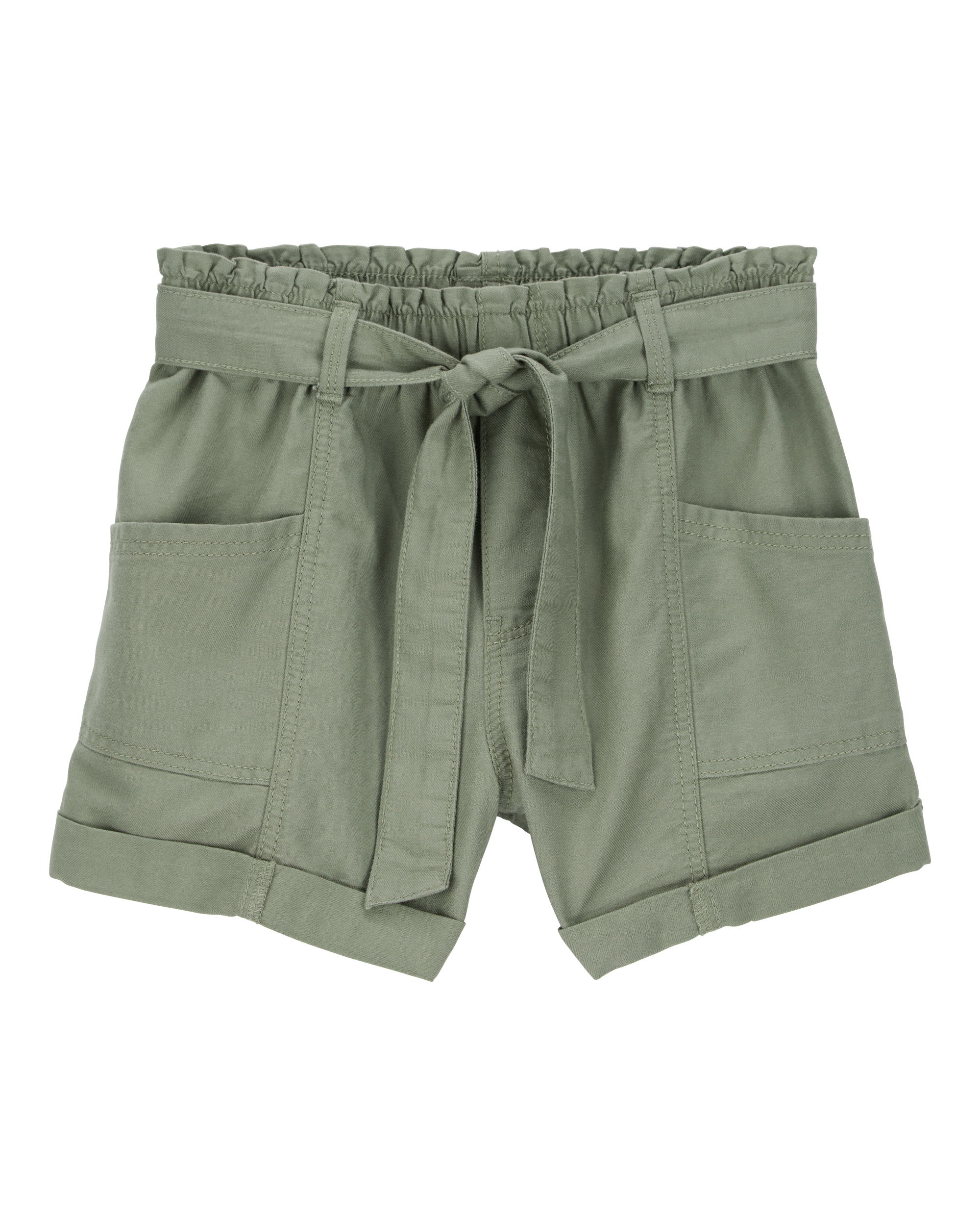 Kid 2-Piece Short-Sleeve Crinkle Top & Utility Short Set, image 4 of 6 slides