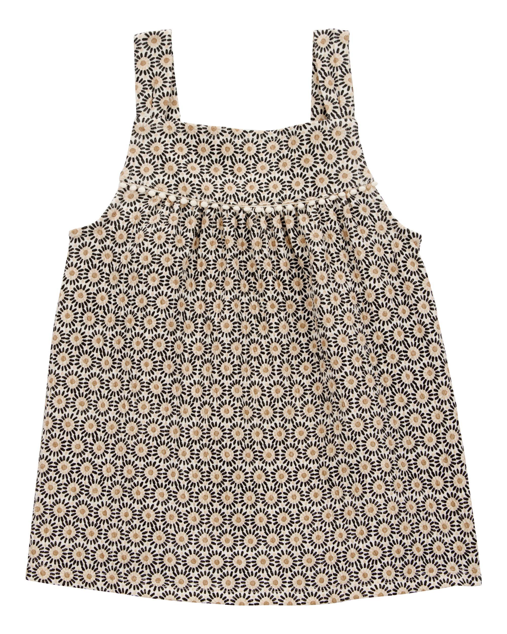 Toddler 2-Piece Crinkle Tank & Play Shorts Set - Brown, image 2 of 9 slides
