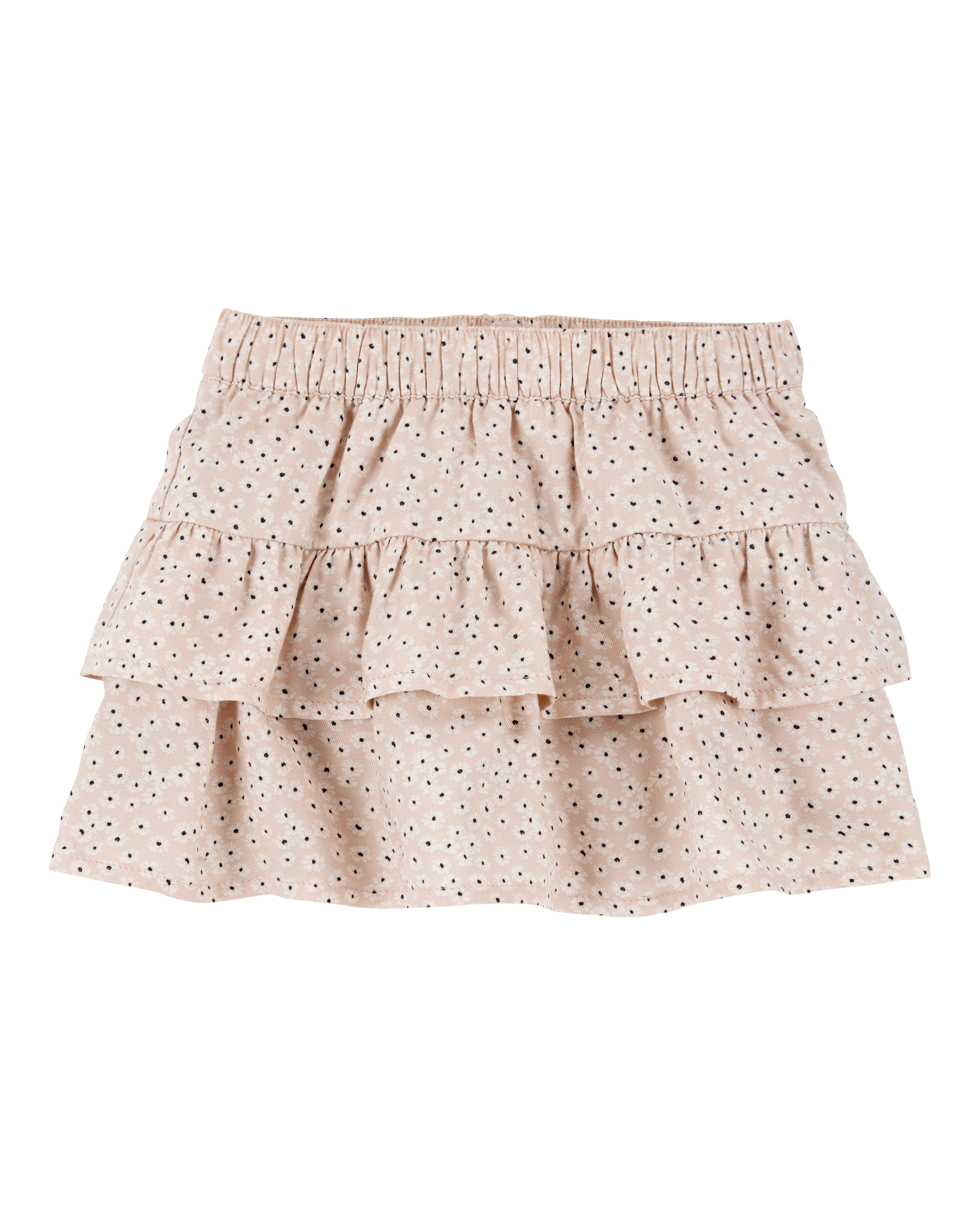 Baby Floral Pull-On Ruffle Skort - Tan, image 1 of 5 slides