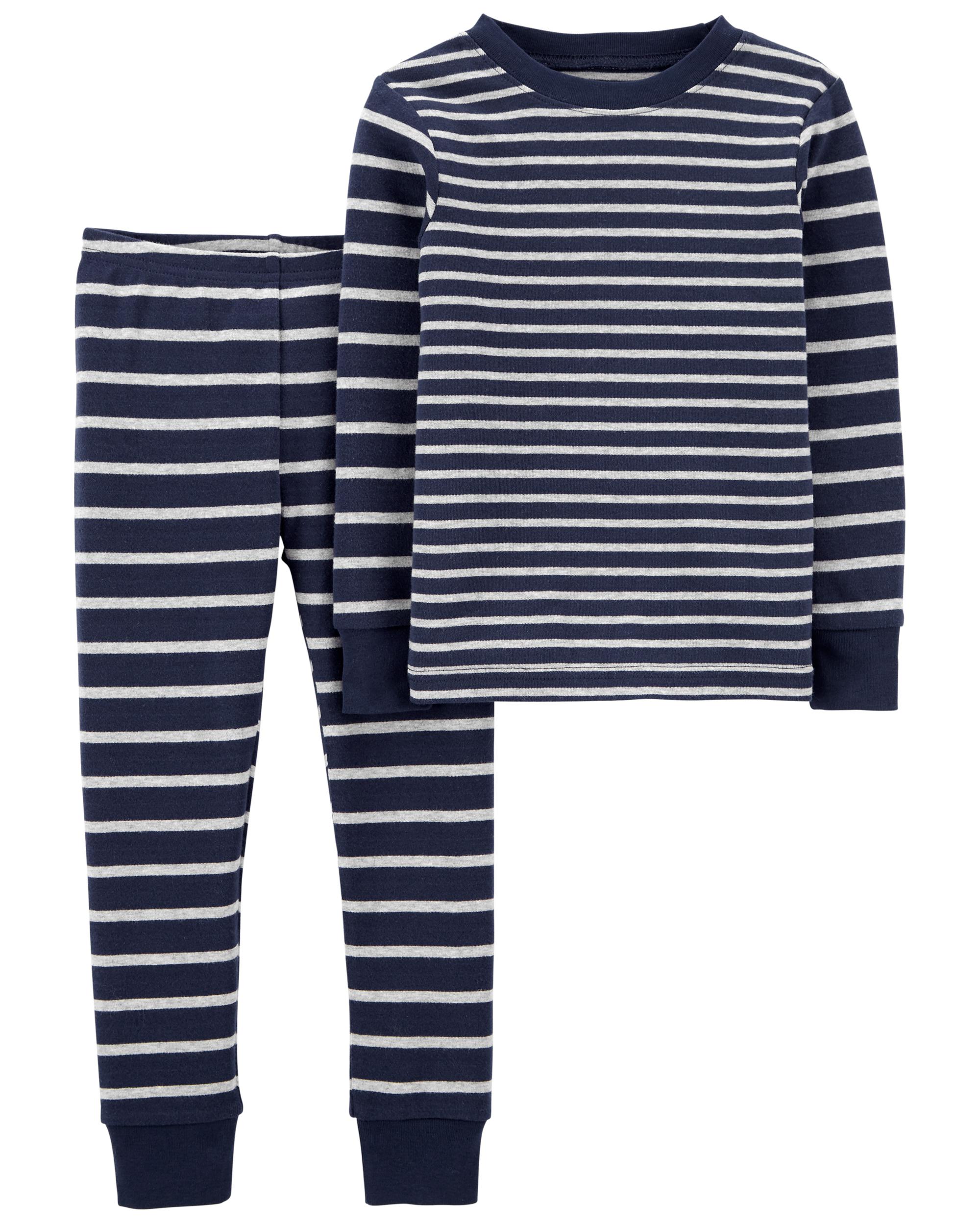 Toddler 2-Piece Striped 100% Snug Fit Cotton Pajamas