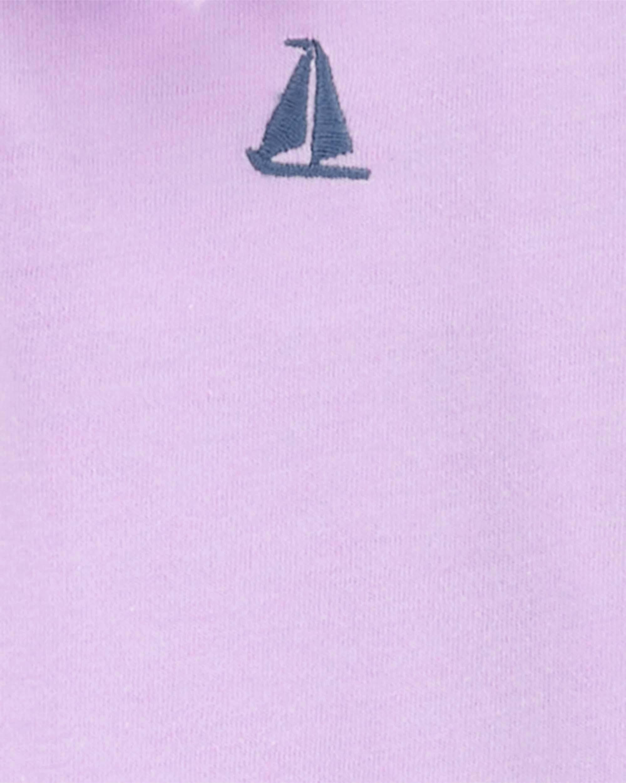 Toddler 2-Piece Jersey Polo Shirt & Sailboat Shorts Set