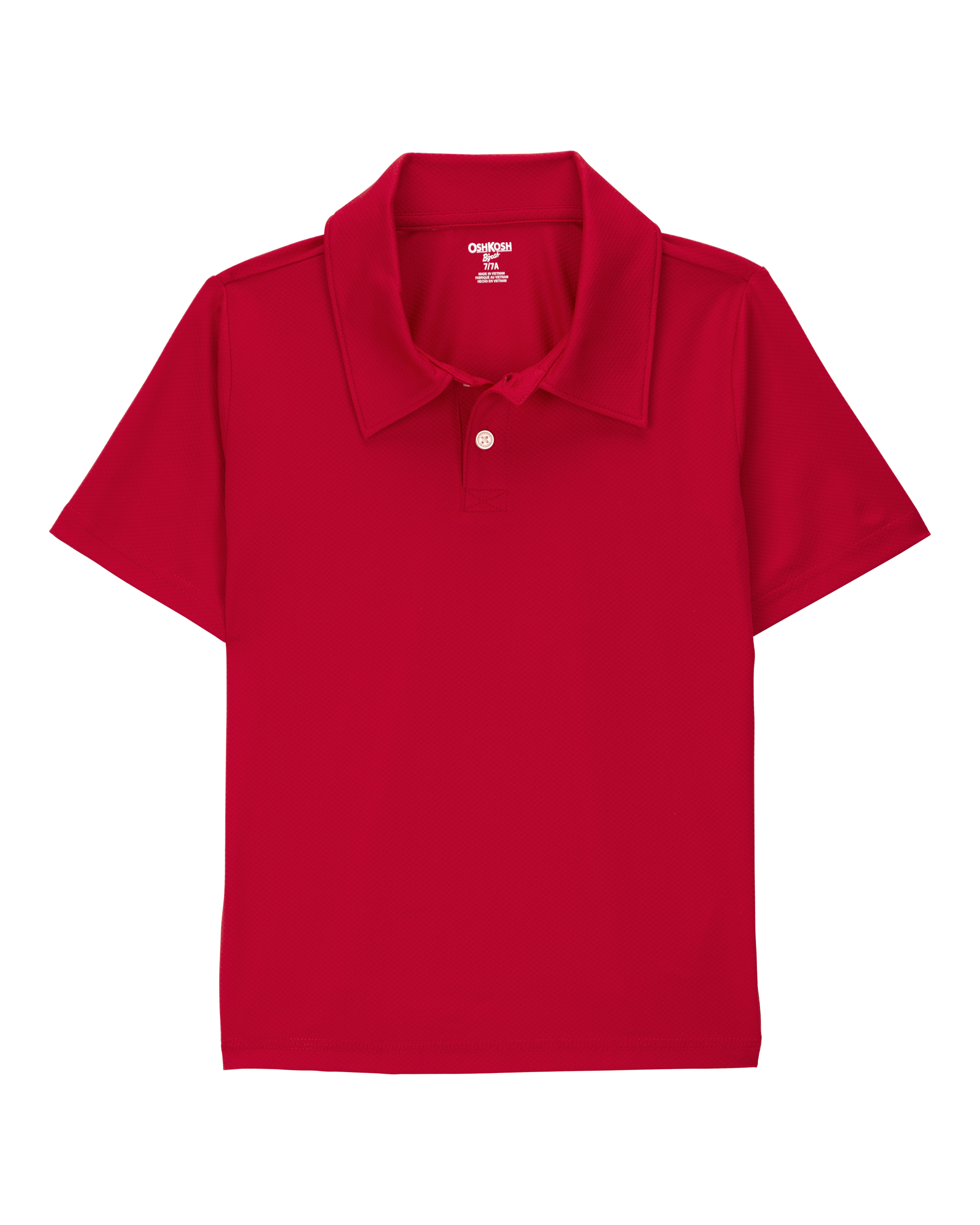 Kid 3-Pack Active Uniform Polo Shirts in Moisture Wicking BeCool™ Fabric - Red, image 2 of 3 slides
