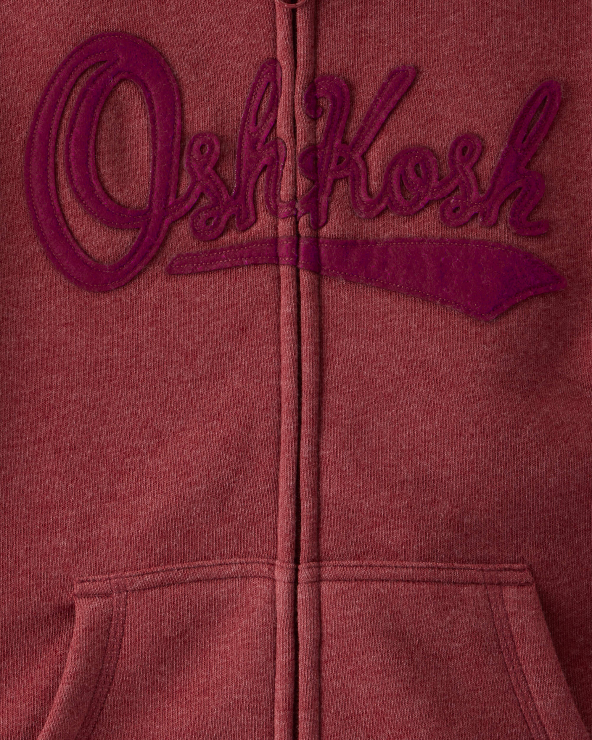 Boys DayDream Fleece Jacket - Red, image 2 of 3 slides