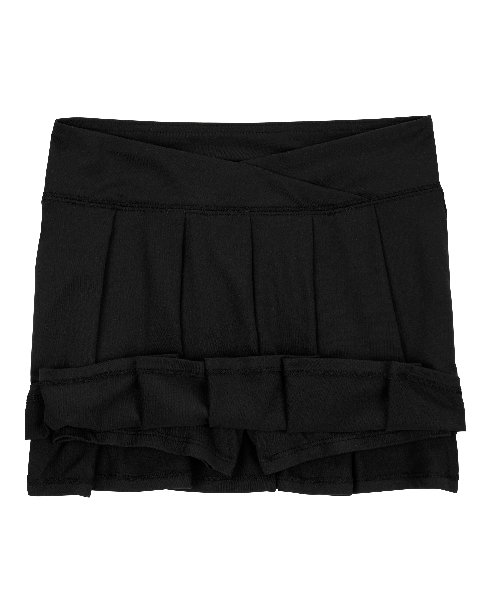 Girls Active Match Skort - Black, image 2 of 5 slides