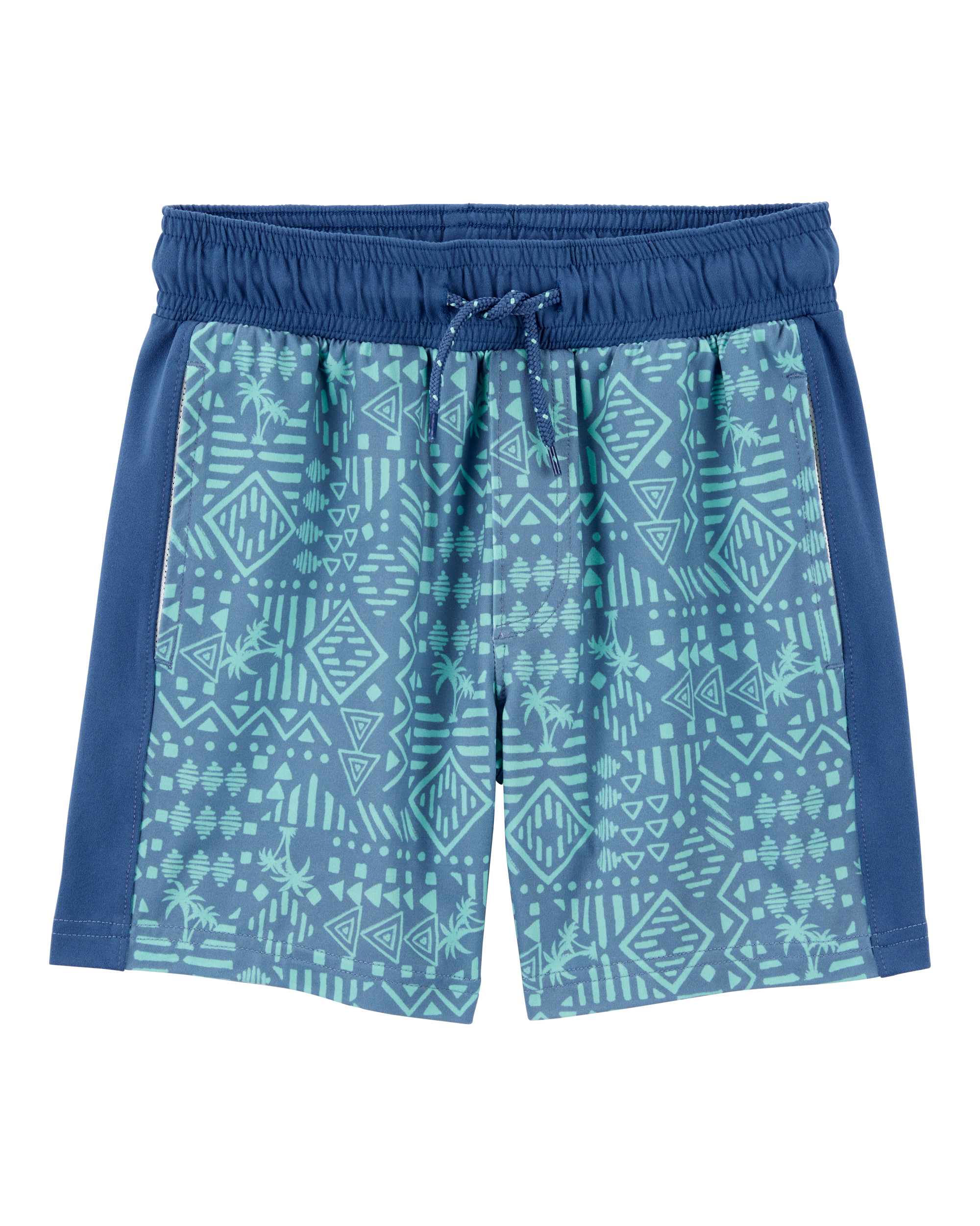Kid 2-Piece Active Muscle Tank & Shorts Set - Blue, image 4 of 7 slides