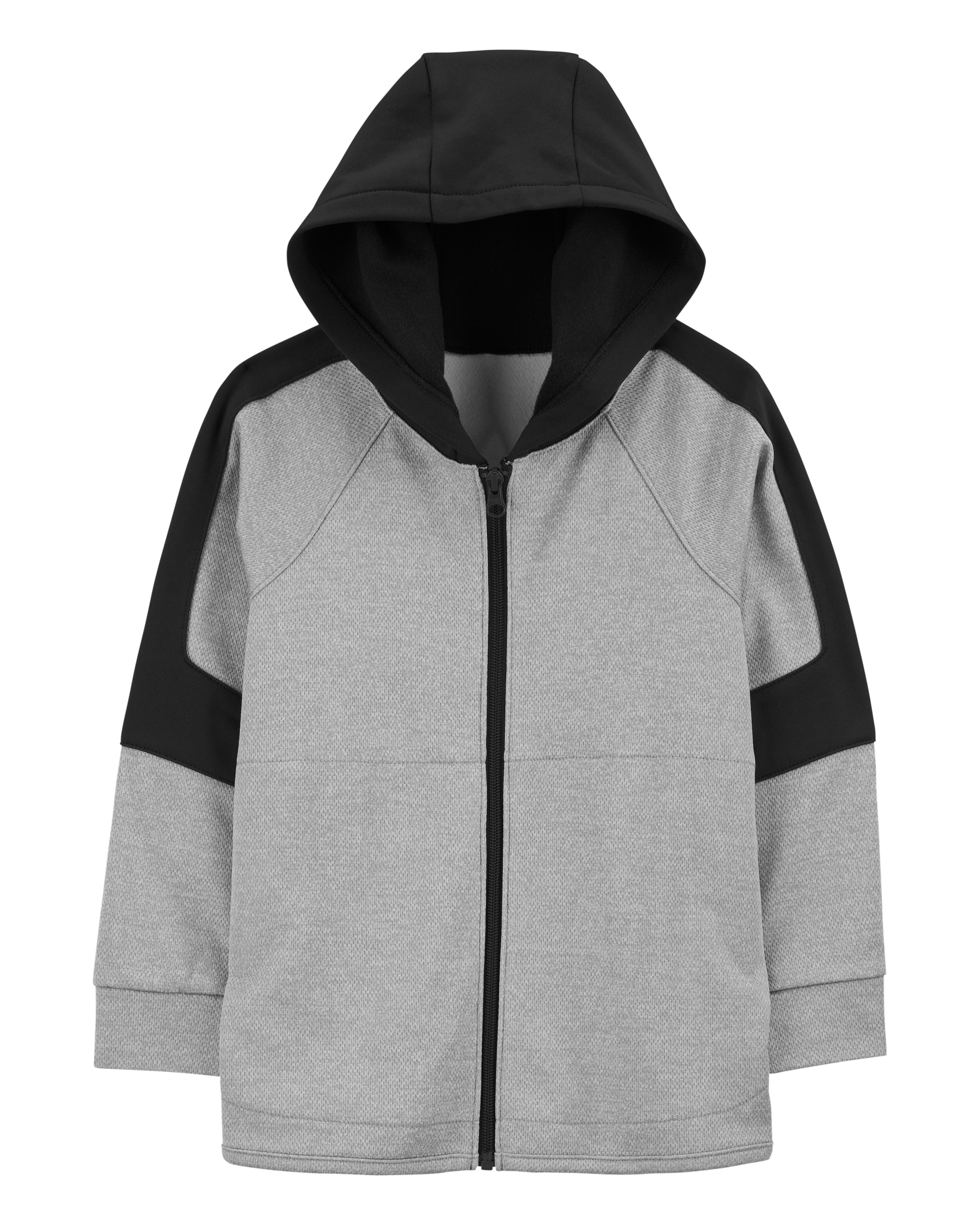 Kid Colorblock Active Mesh Knit Jacket - Grey, image 1 of 3 slides