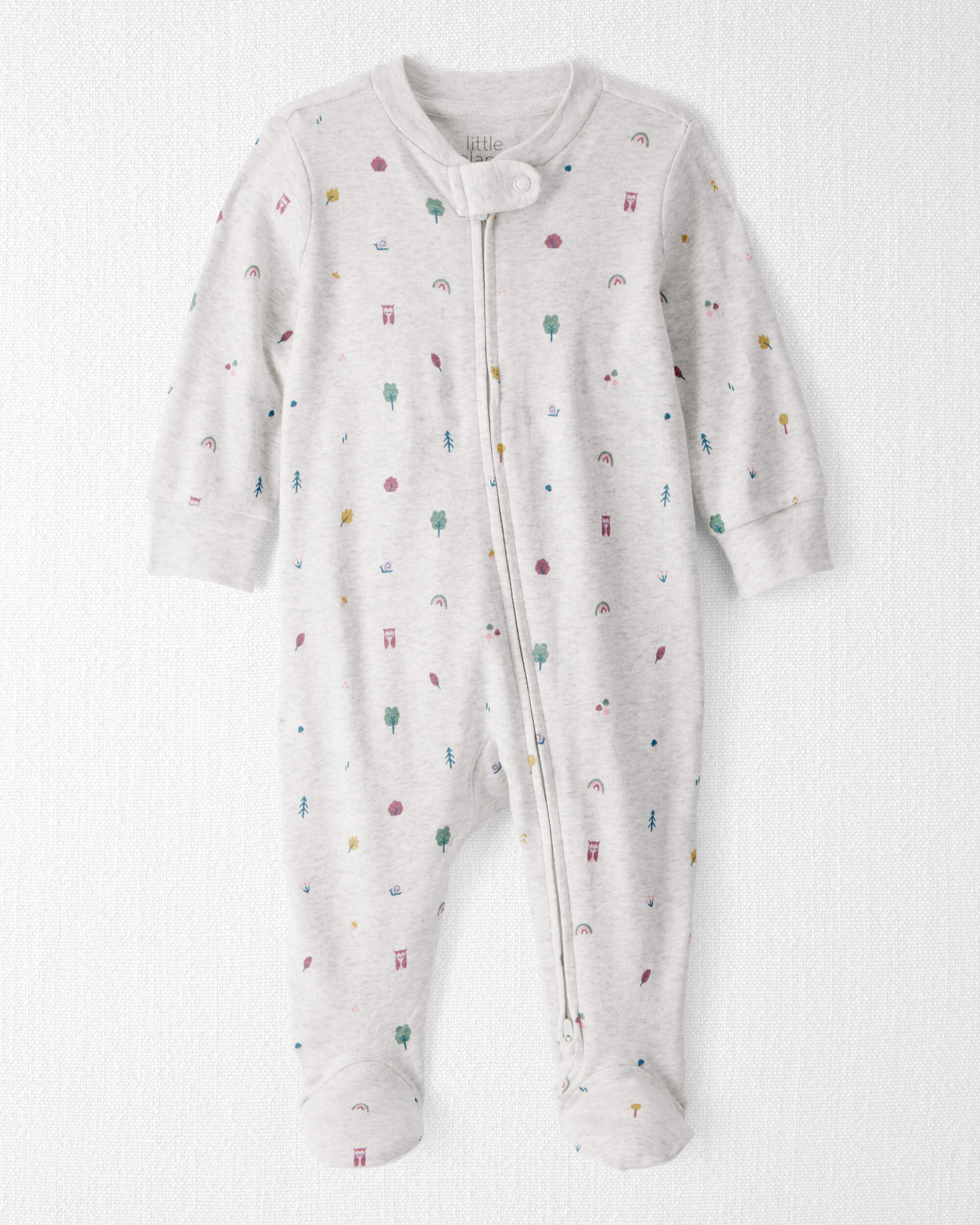 Baby Organic Cotton Sleep & Play Pajamas in Icon Town Print, image 1 of 5 slides