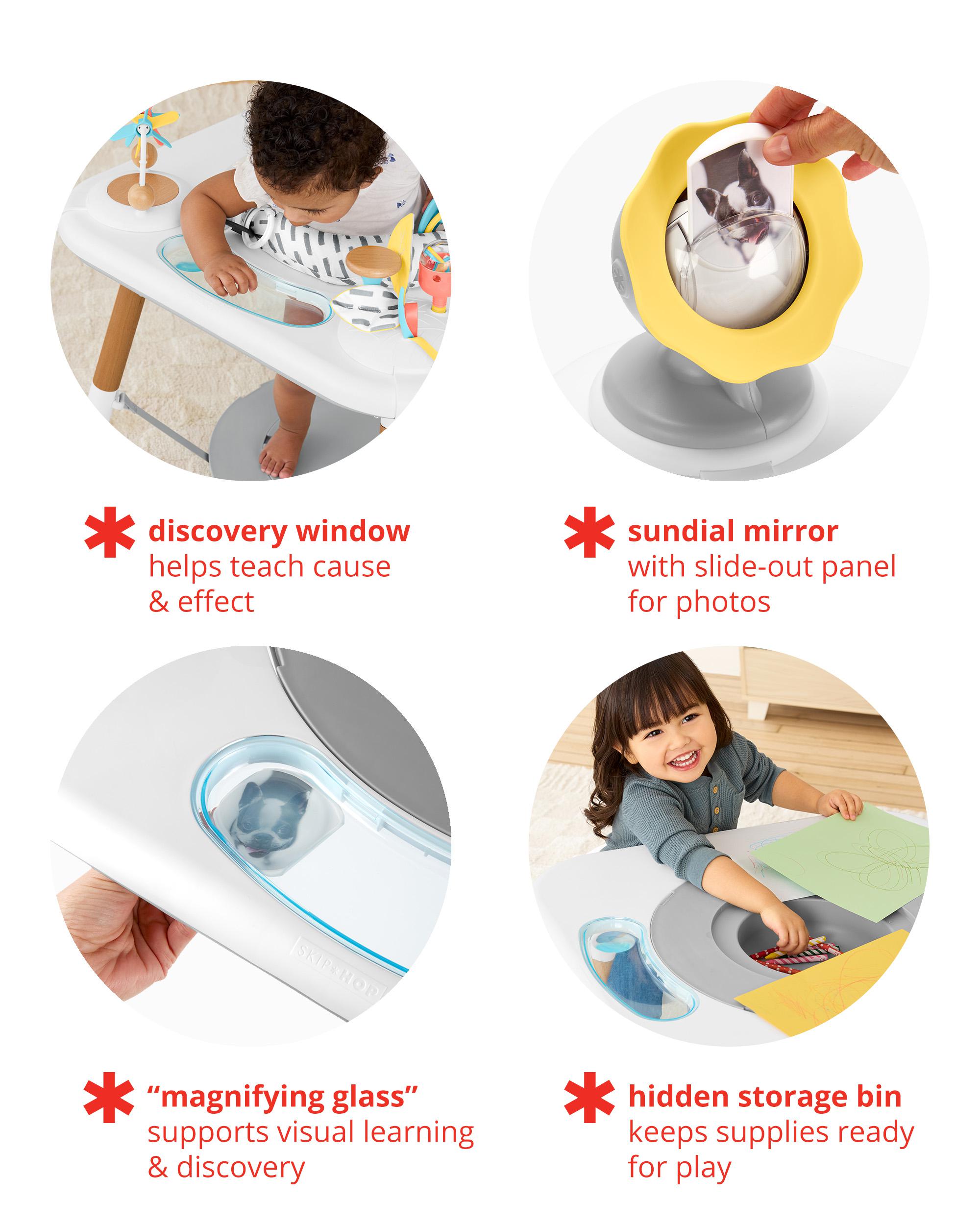 Baby Discoverosity Montessori-Inspired 3-Stage Activity Center & Play Table, image 6 of 7 slides