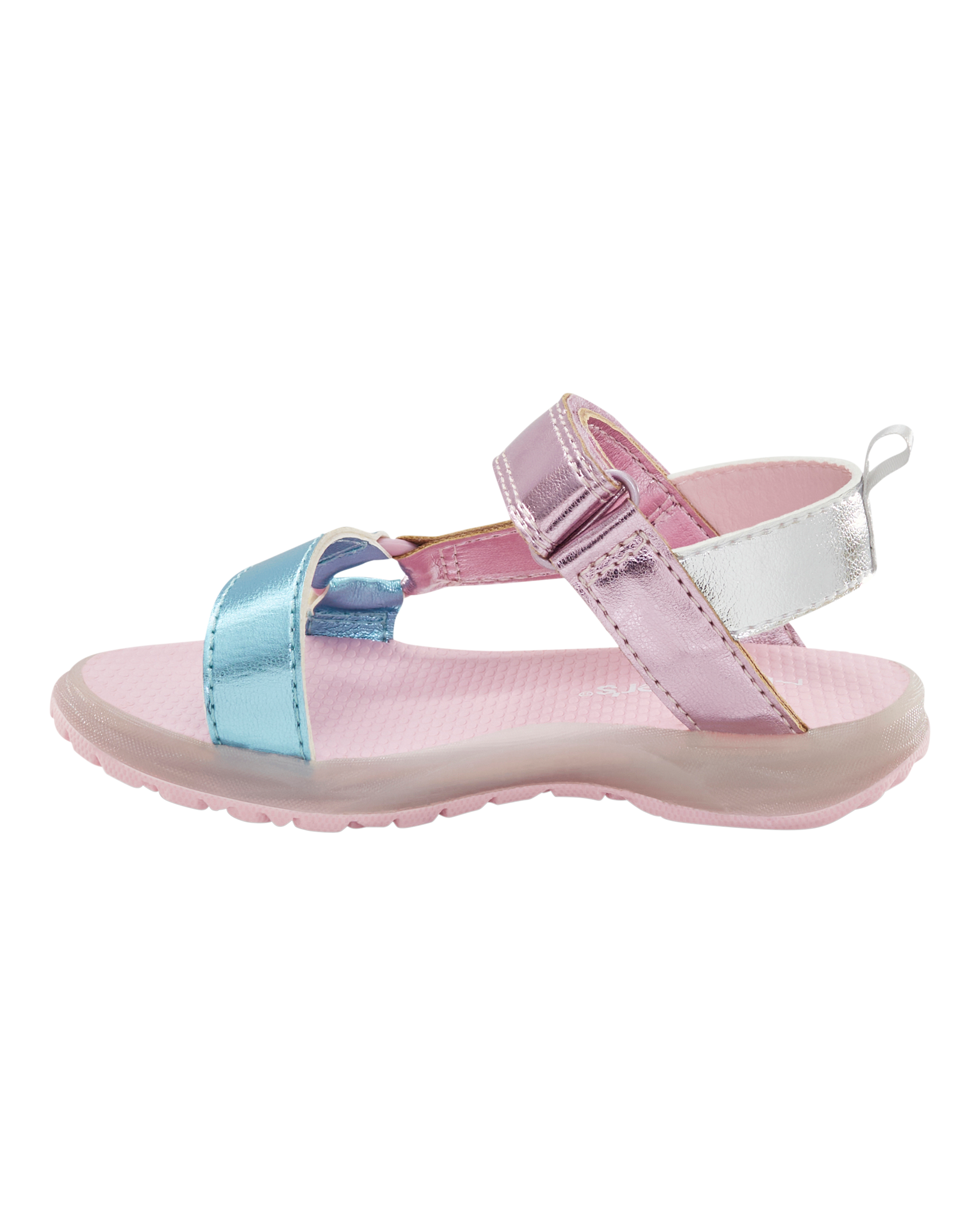Toddler Light Up Metallic Sandals - Pink/Blue, image 7 of 8 slides