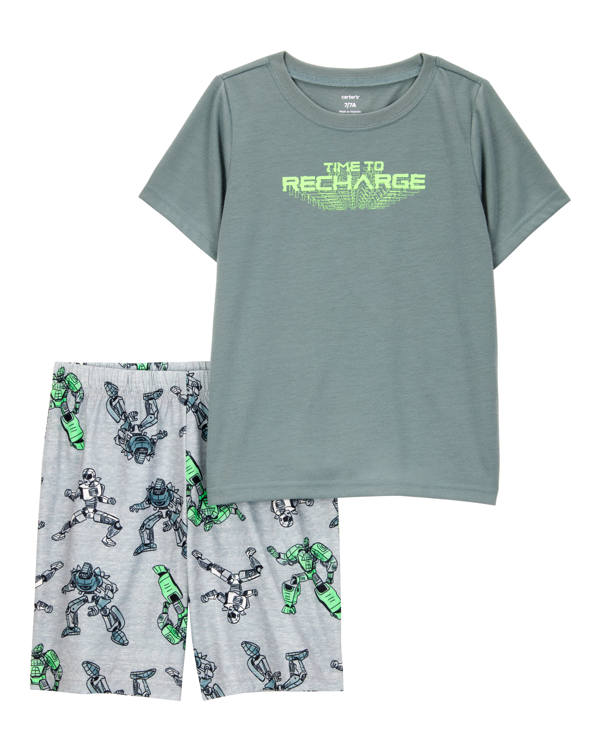 Boys Gaming Print Loose Fit 2-Piece Pajamas , image 1 of 3 slides