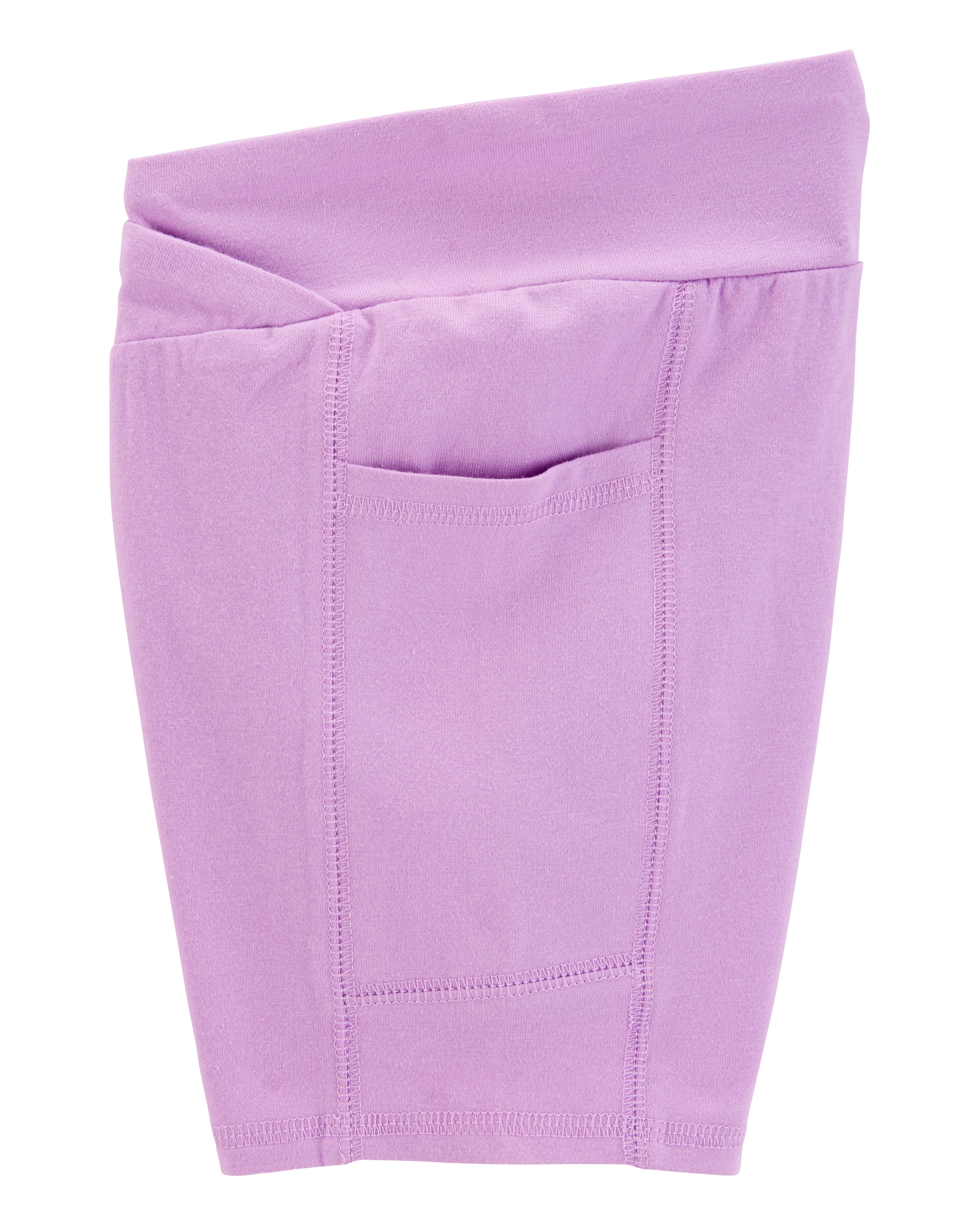 Kid High-Rise Bike Shorts - Purple, image 2 of 5 slides