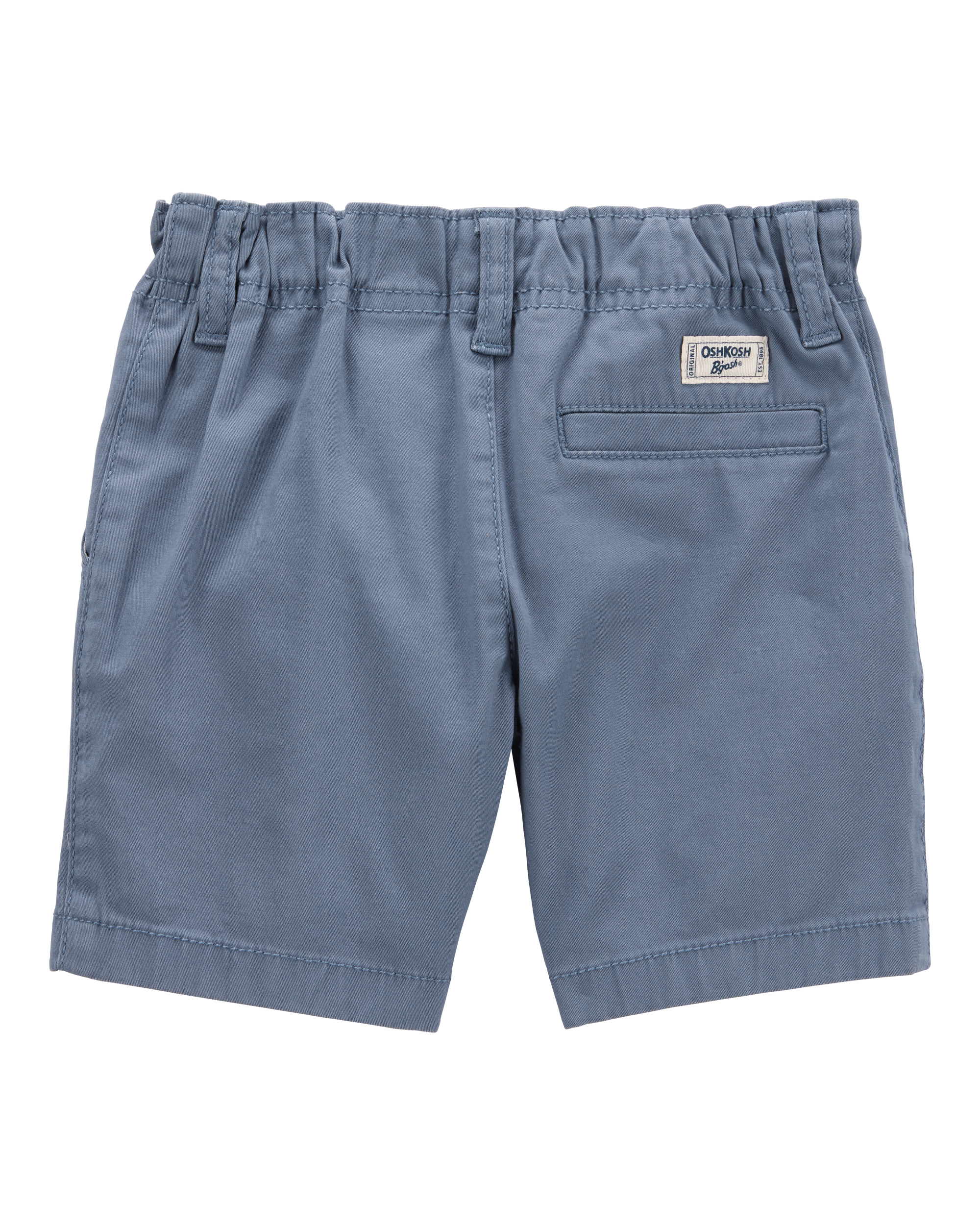 Baby Flat-Front Shorts - Blue, image 2 of 4 slides