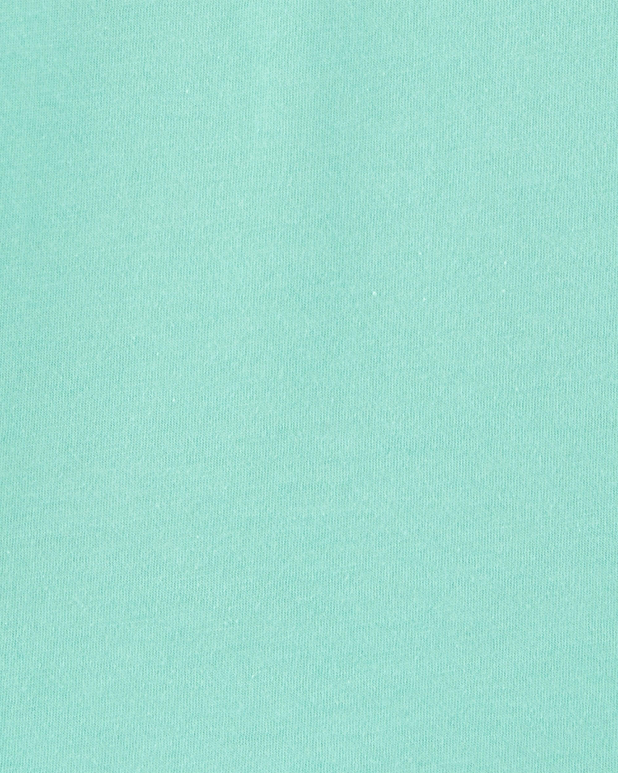 Toddler Turquoise Cotton Tee