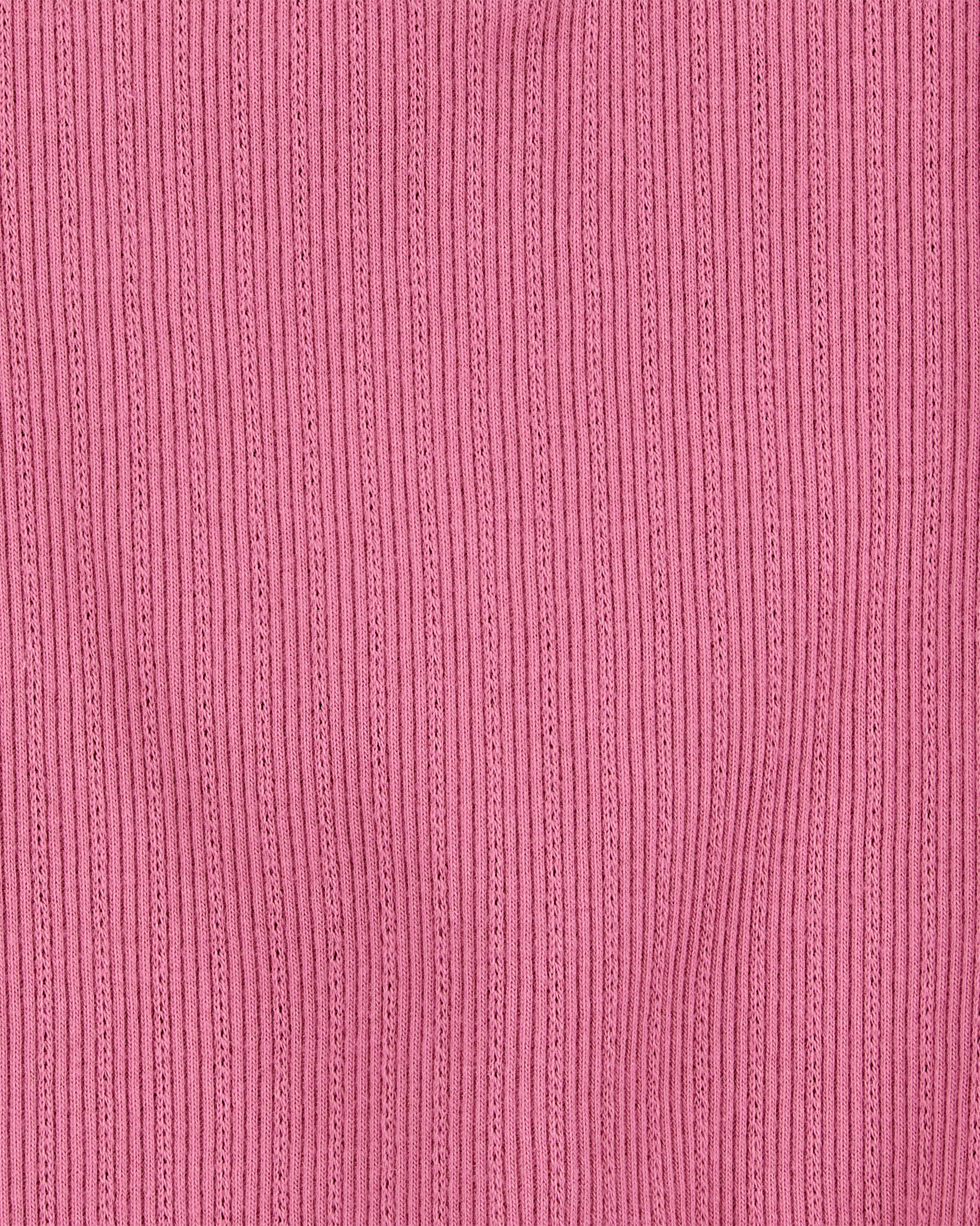 Baby Rib Tank Top - Pink, image 2 of 3 slides