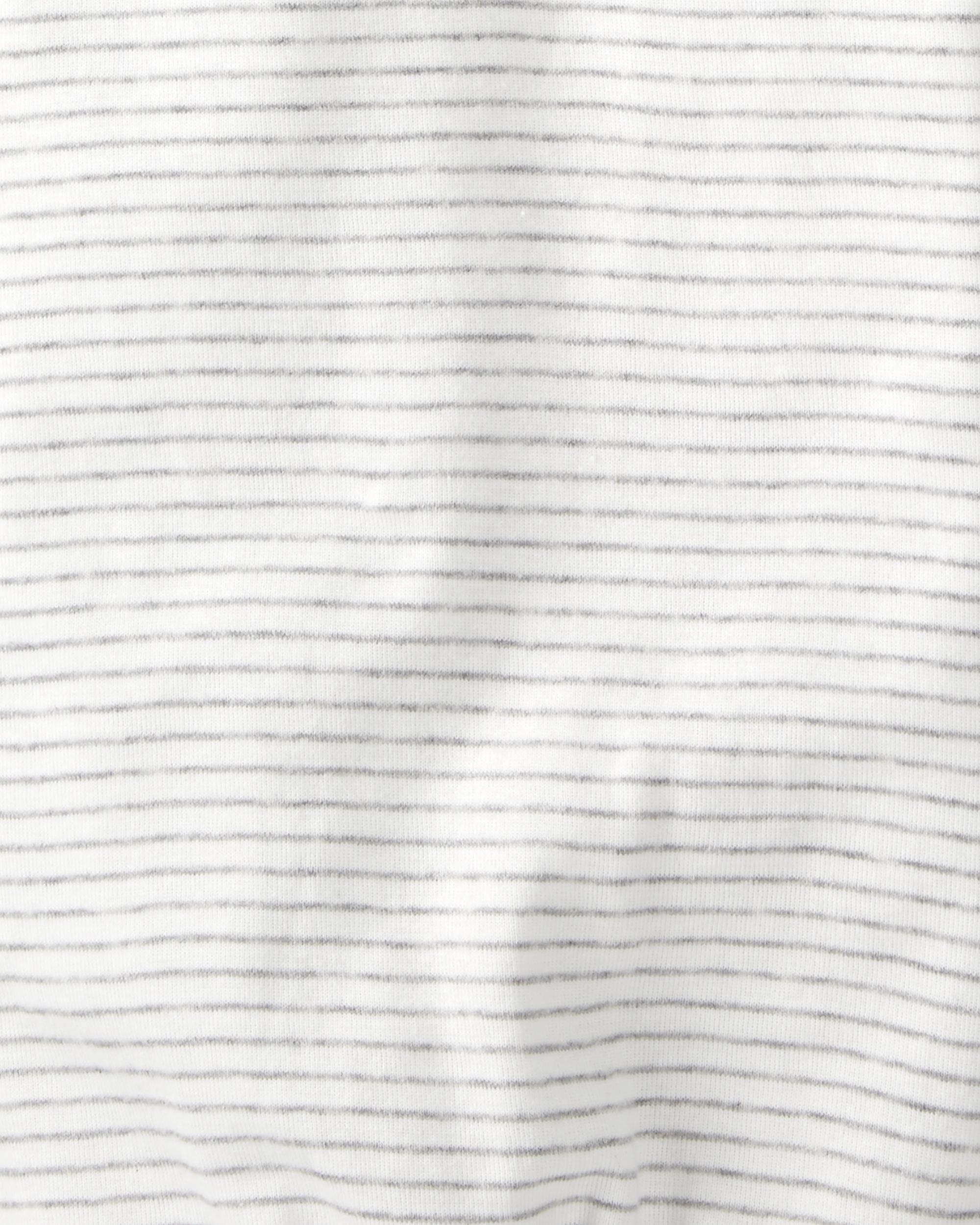 Light Cream, Heather Grey Baby 2Pack Organic Cotton Rib Sleeper Gowns