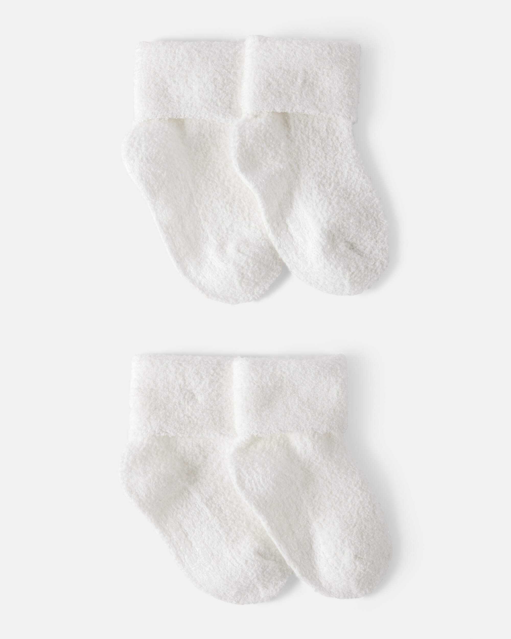 Baby 4-Pack Foldover Chenille  Booties, image 3 of 4 slides