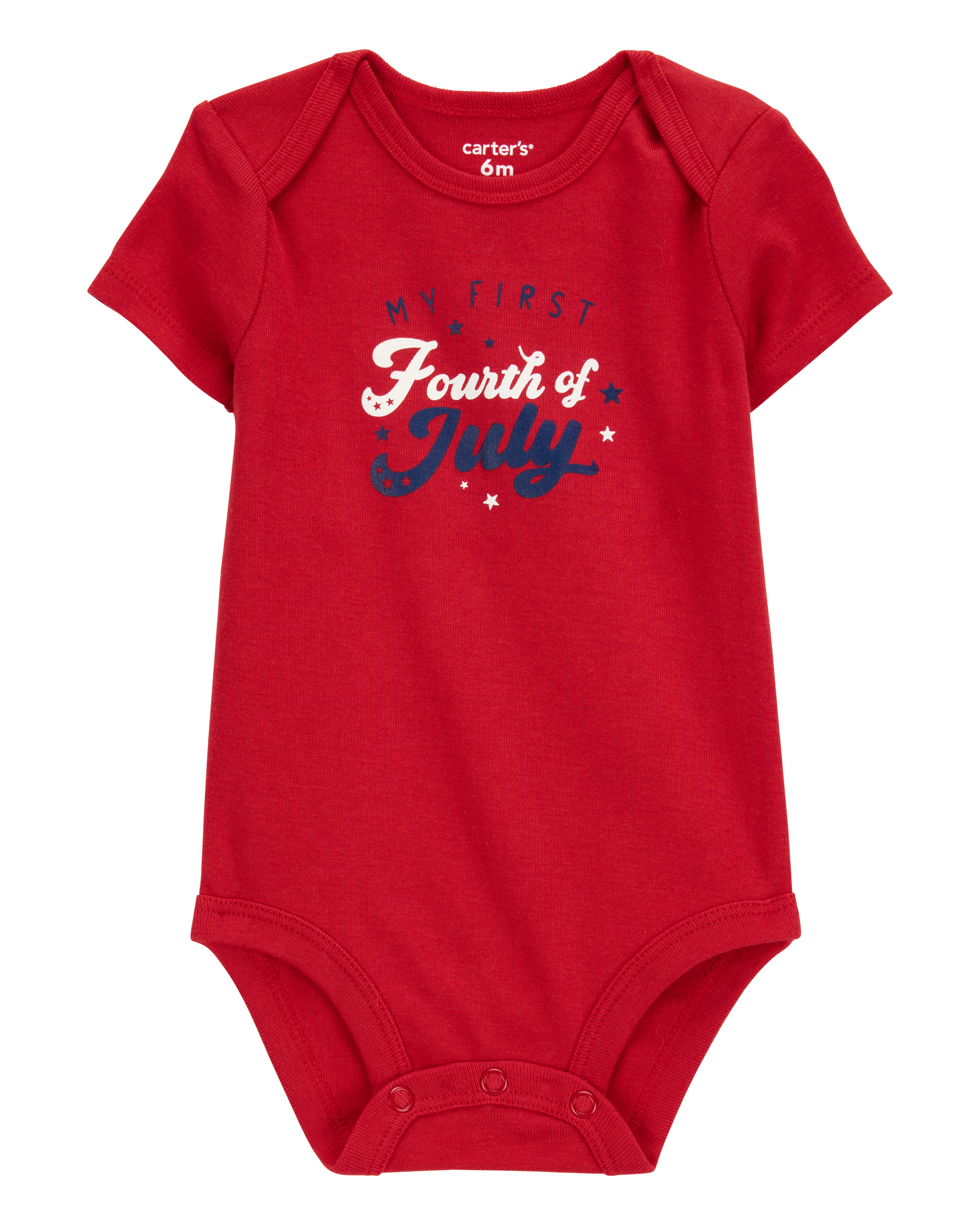 Baby First 4th Of July Cotton Bodysuit, image 1 of 3 slides