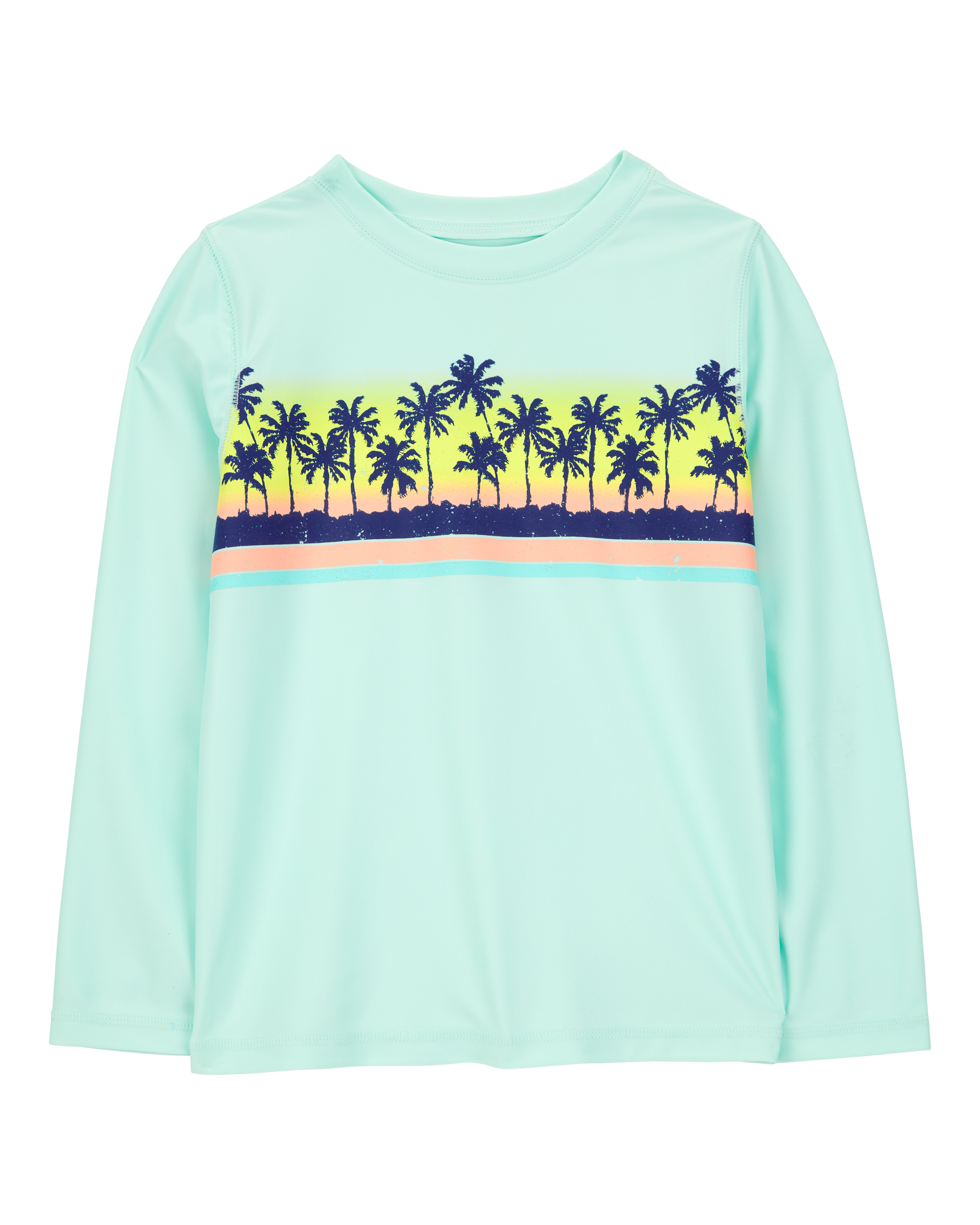 Kid 2-Piece Palm Tree Rashguard & Swim Trunk Set, image 2 of 6 slides