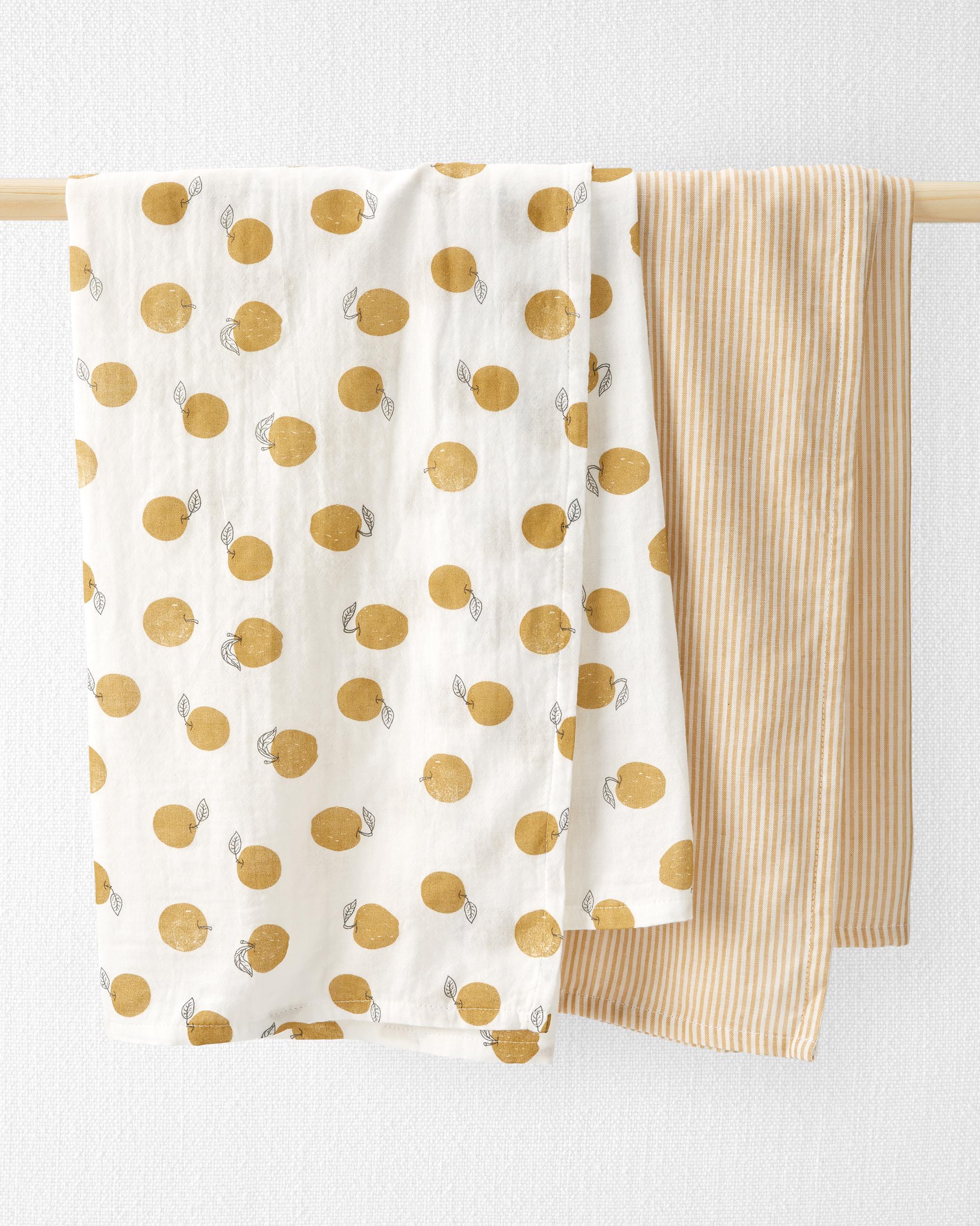 Golden Orchard Baby 2Pack Cotton Muslin Swaddle Blankets