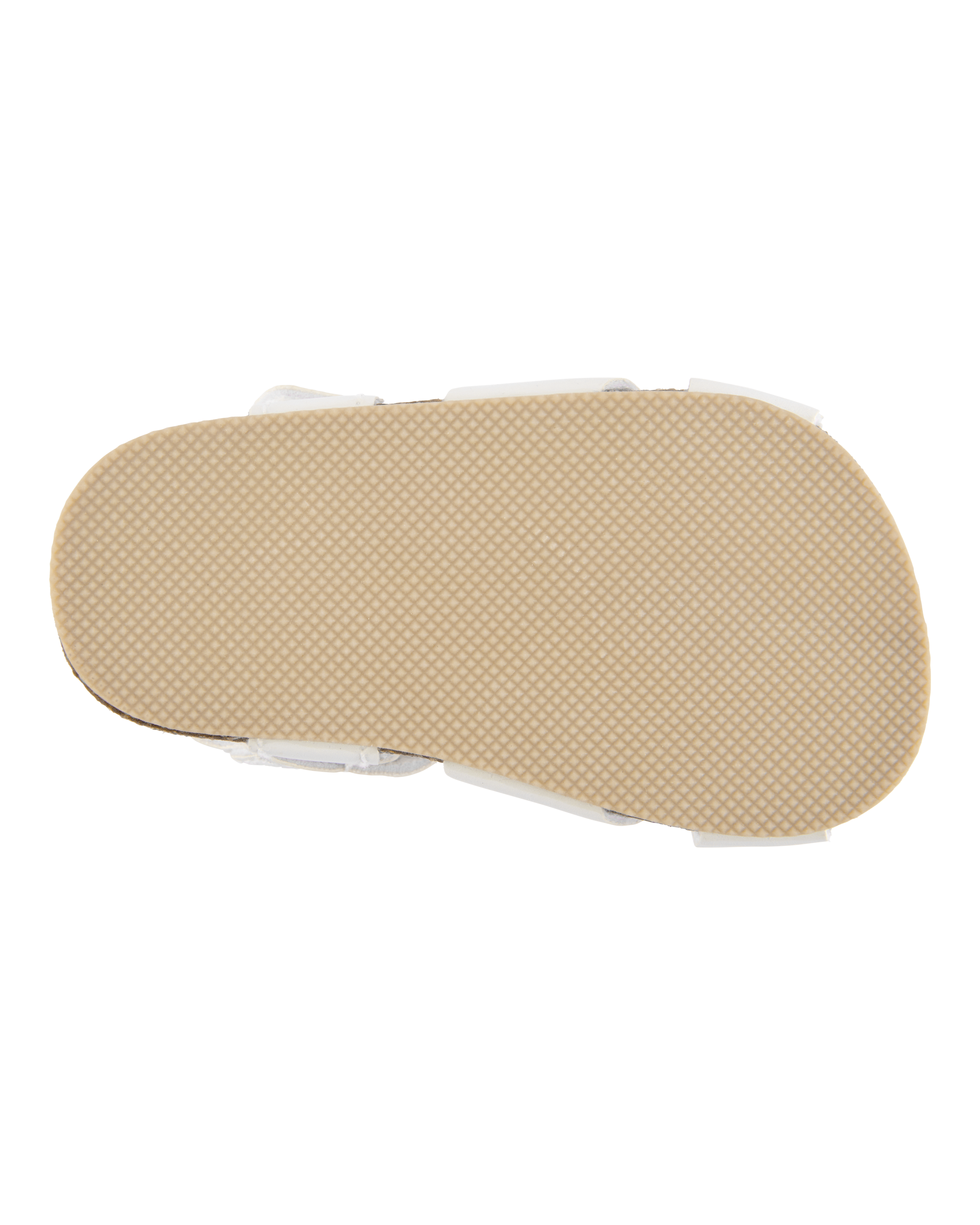 Baby Butterfly Faux Cork Sandals - White, image 5 of 7 slides