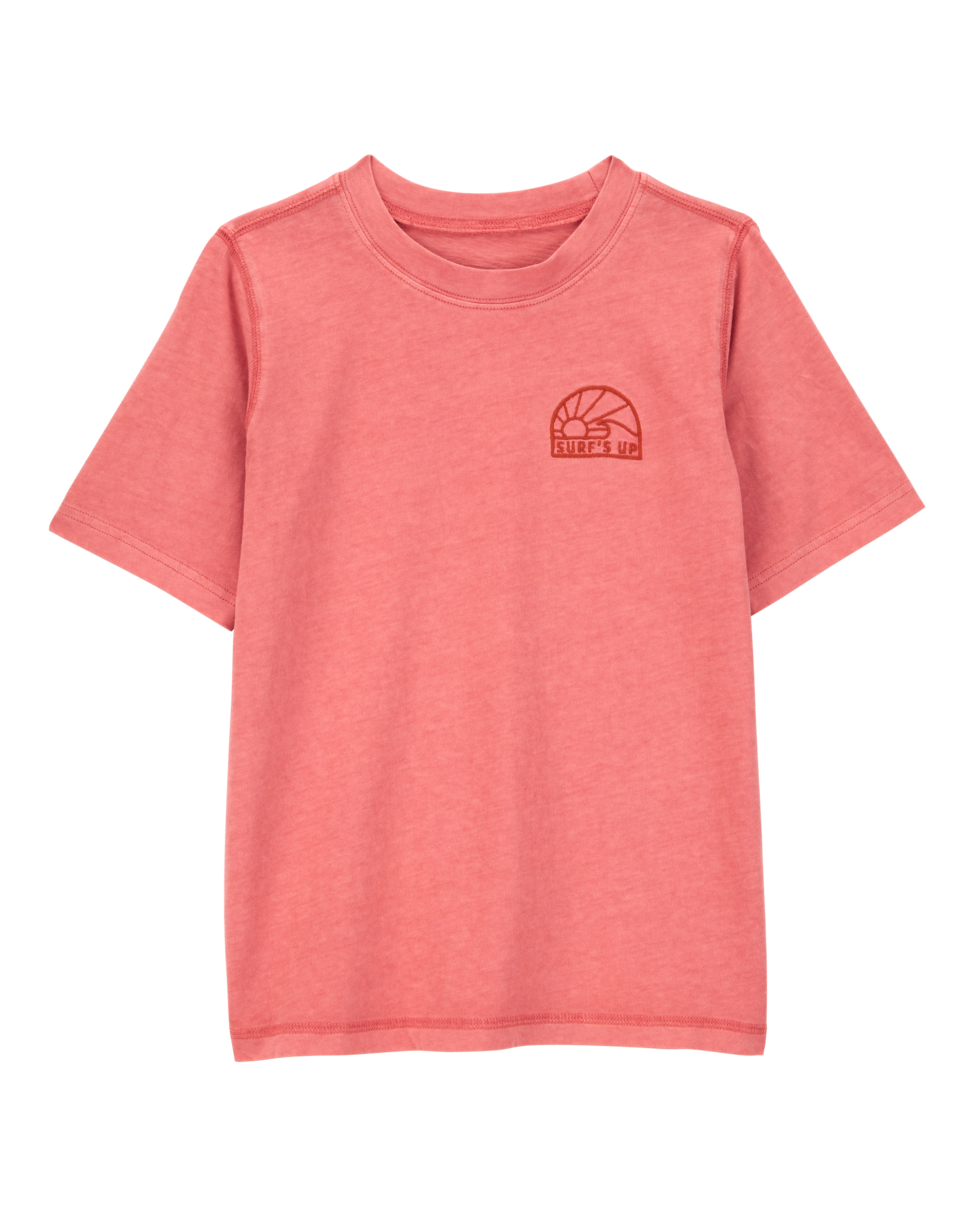 Kid Solid Short-Sleeve Tee - Red, image 1 of 4 slides