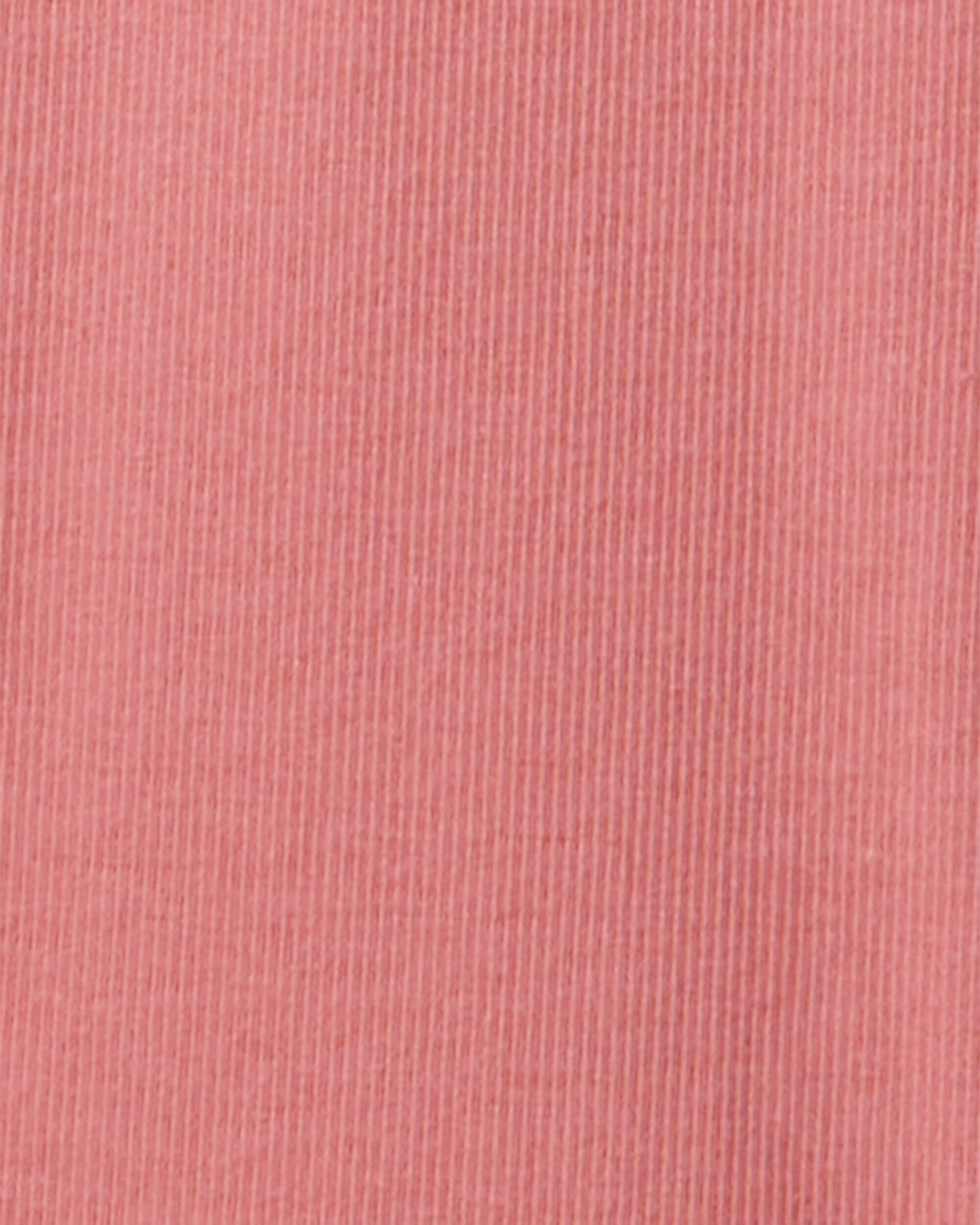 Girls 2-Piece Plaid Long-Sleeve Shirt & Pant Set - Pink, image 3 of 4 slides