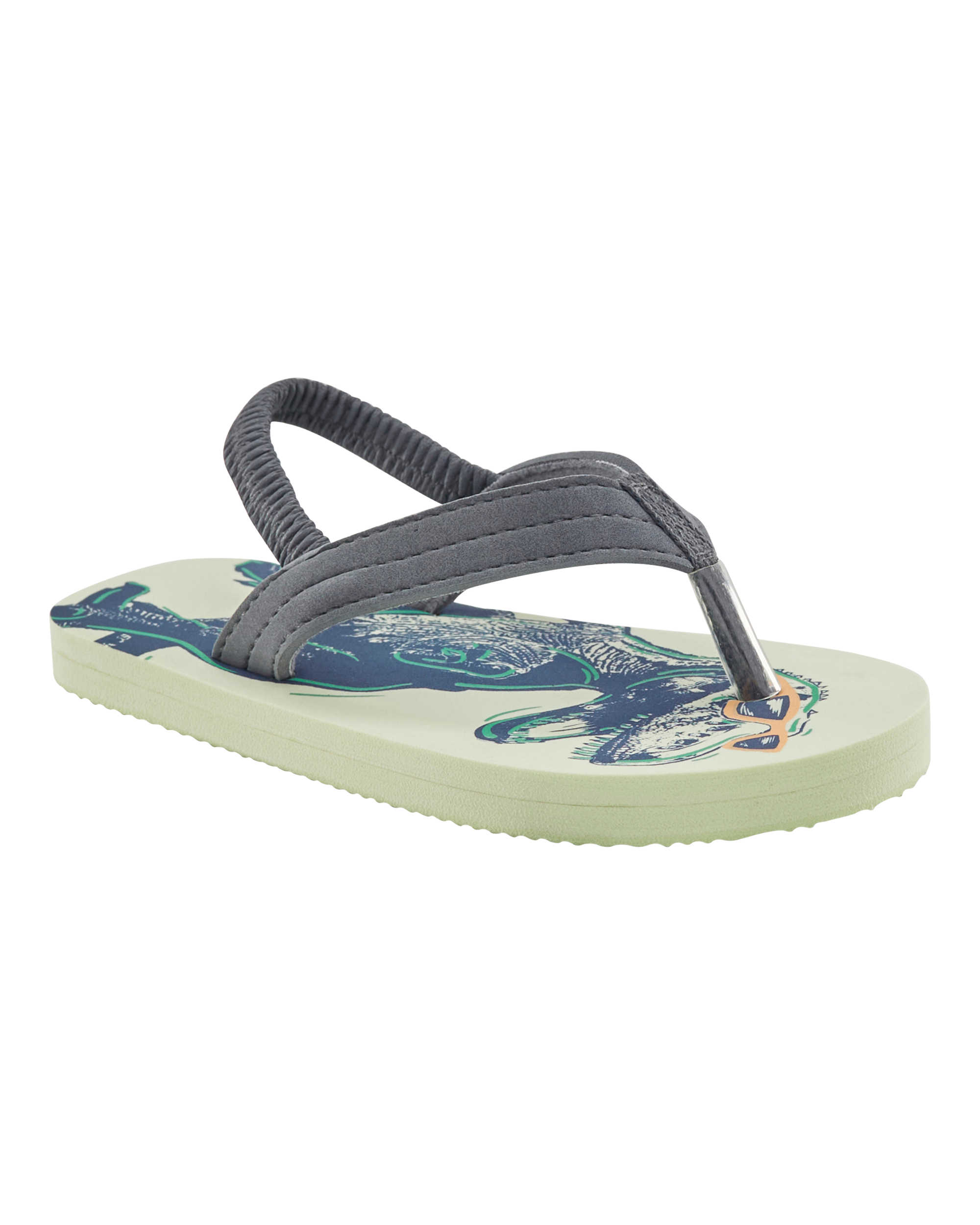 Dinosaur Flip Flops, image 1 of 7 slides