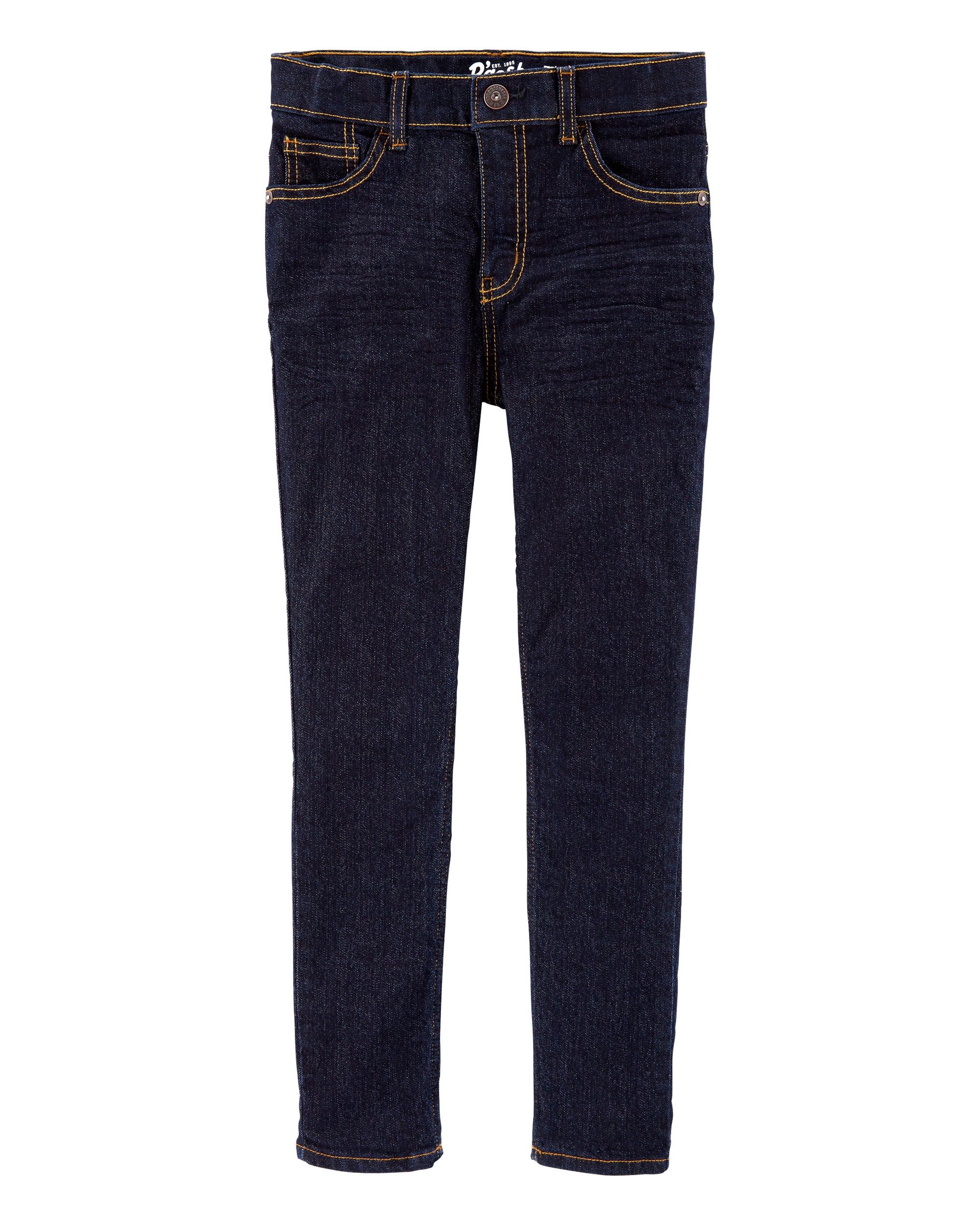 Kid Dark Blue Wash Skinny-Leg Jeans , image 1 of 6 slides