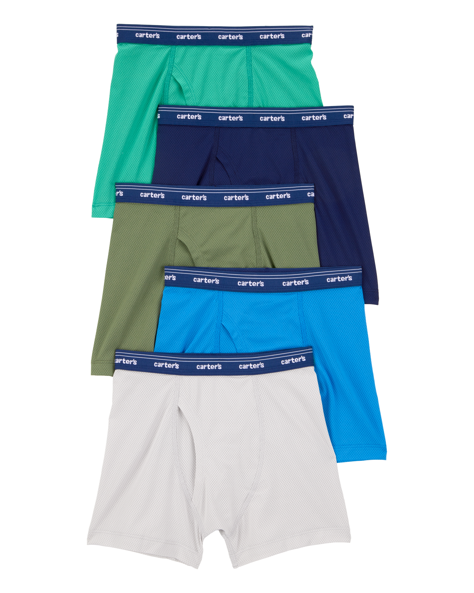 Toddler Boy 5-Pack Active Mesh Boxer Briefs Underwear, image 1 of 2 slides