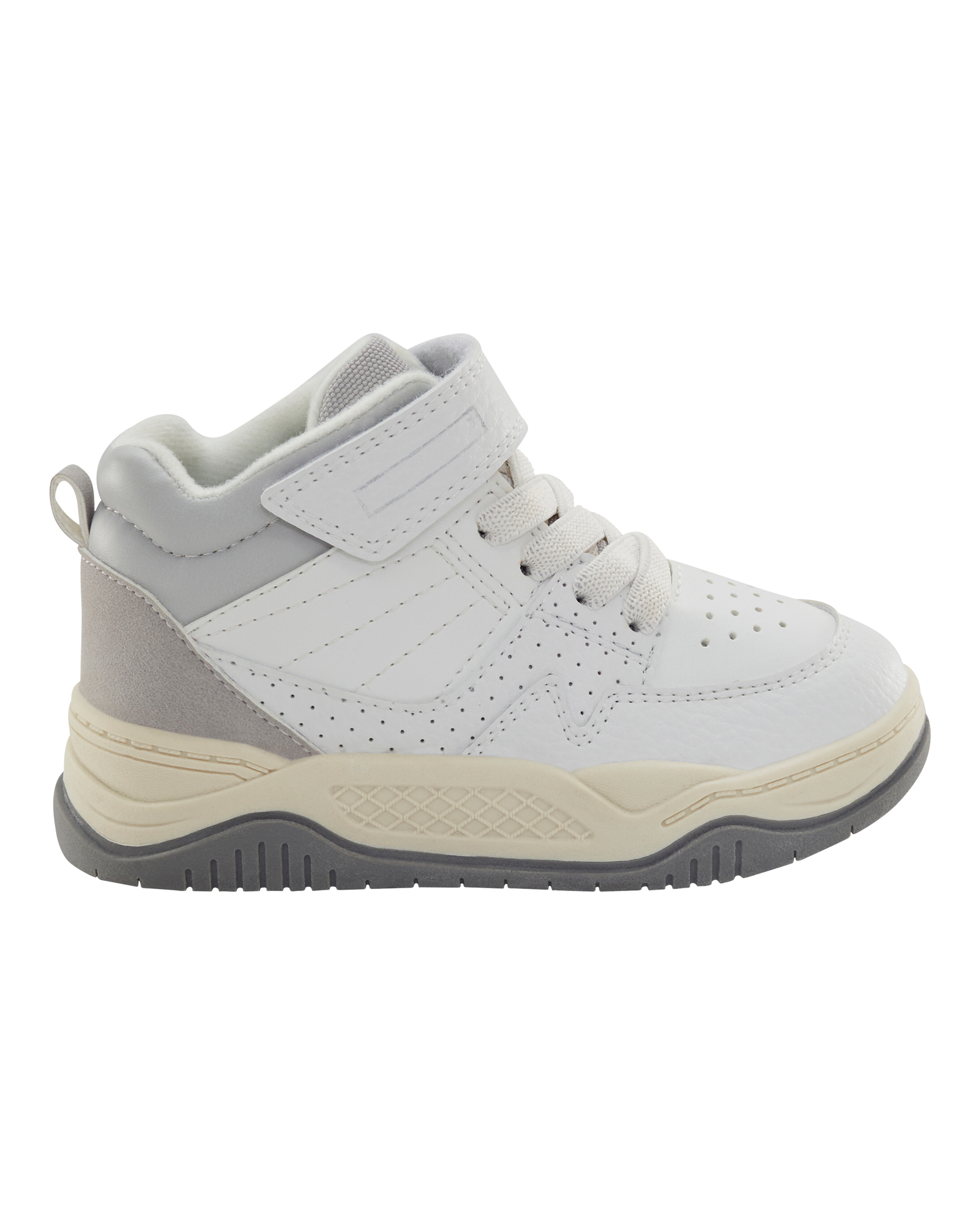 Toddler Casual Easy On High-Top Sneakers - Grey, image 2 of 7 slides