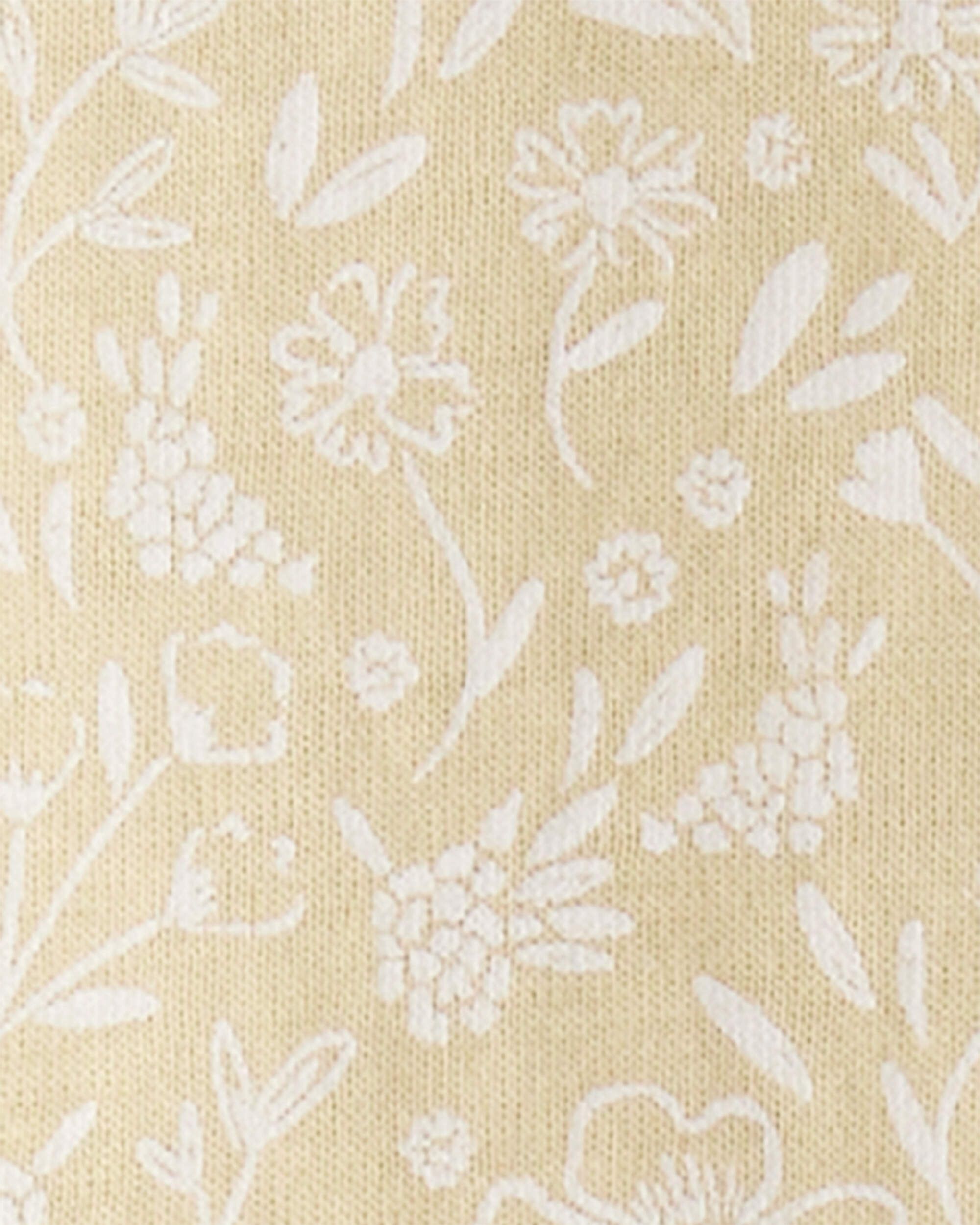 Kid Floral Print Organic Cotton 2-Piece Pajamas, image 3 of 4 slides