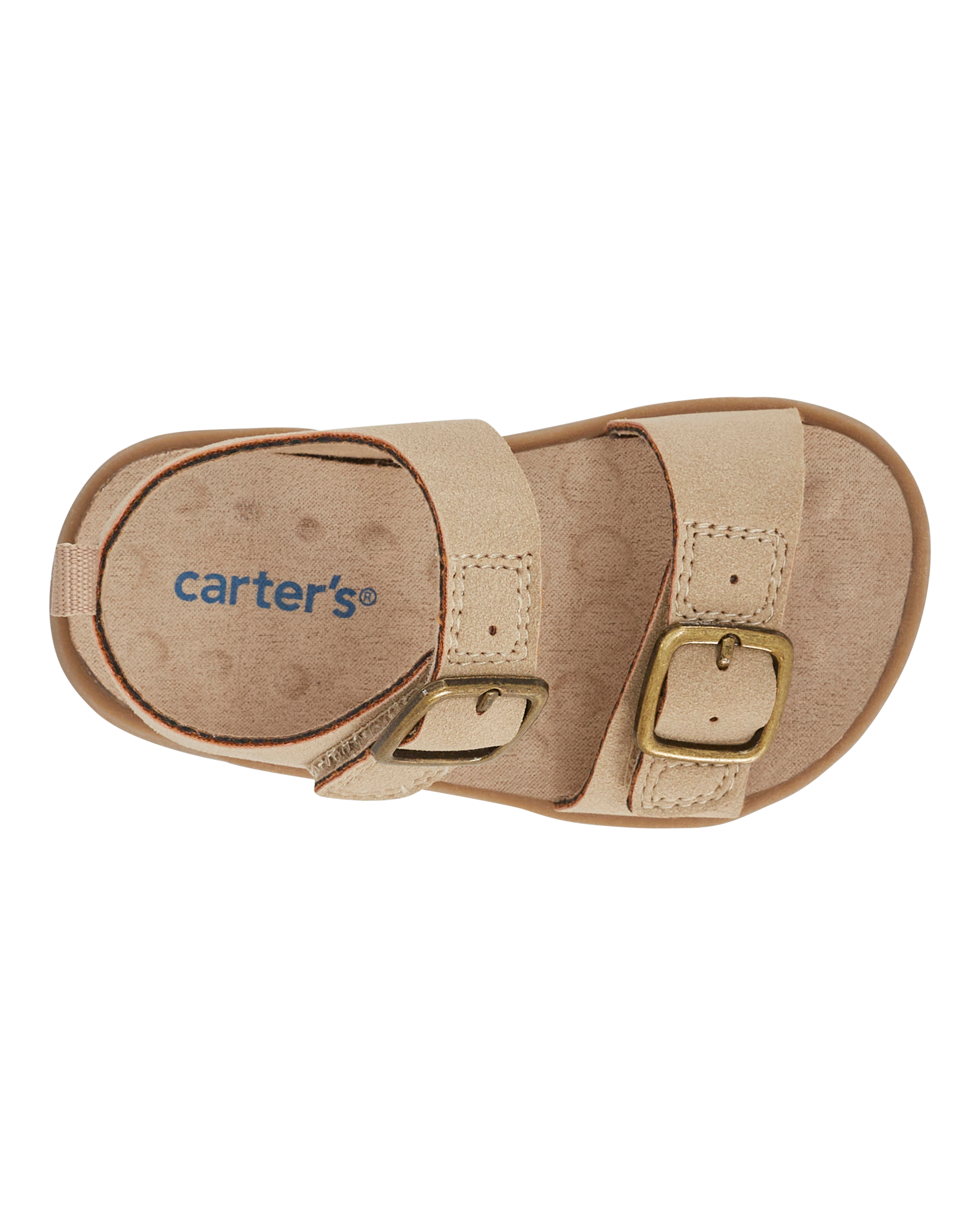 Baby Every Step® First Walker Faux Cork Sandals - Beige, image 4 of 7 slides