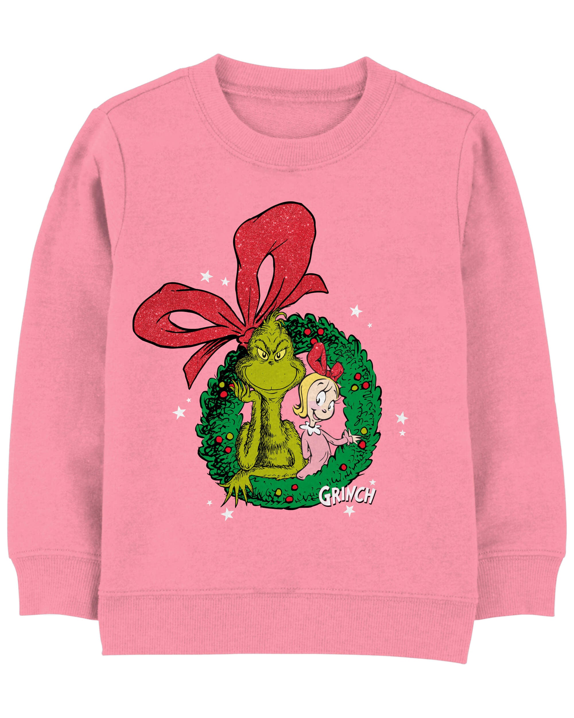 Pink Kid Grinch Pullover carters
