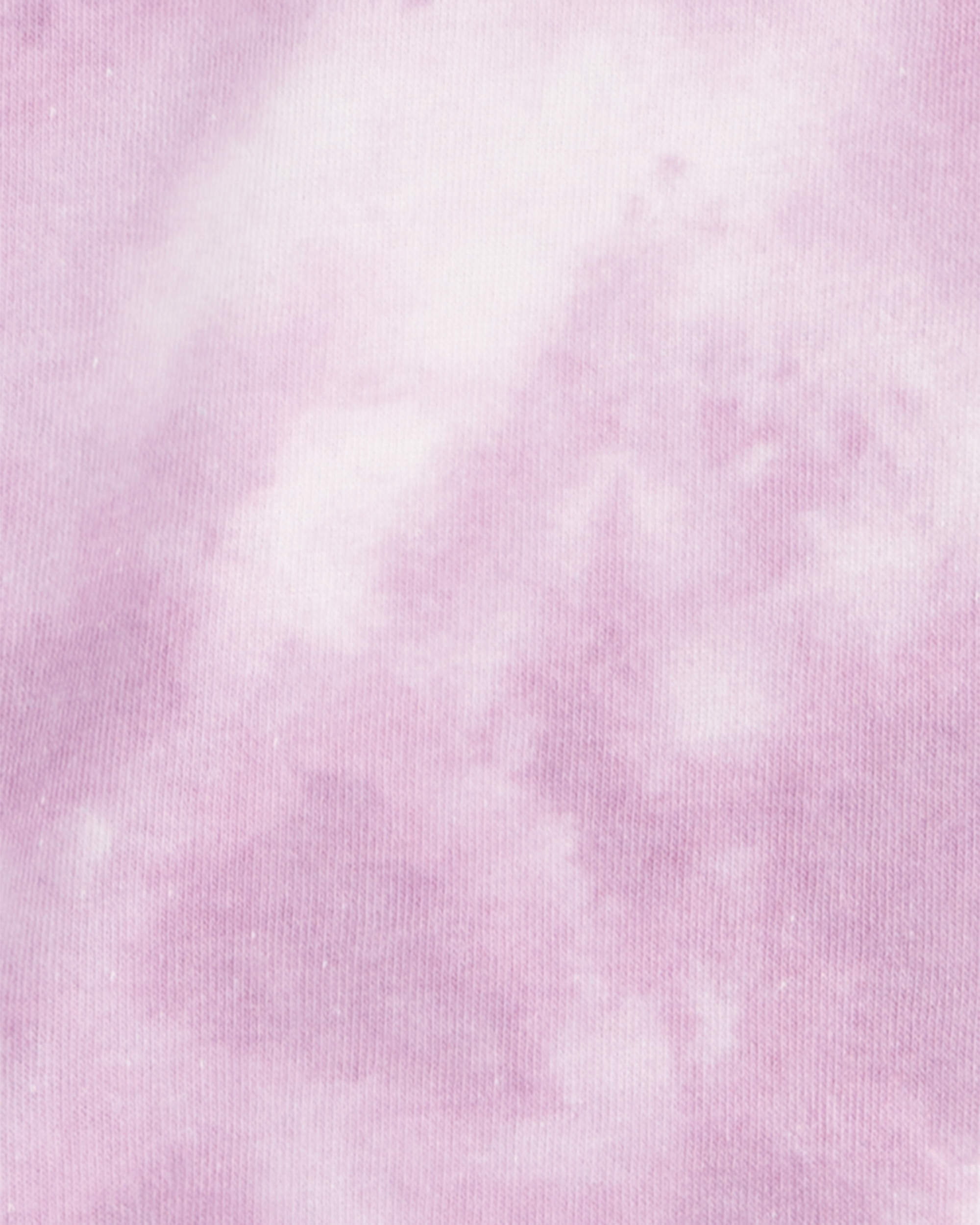 Purple Kid Tie Dye Fleece Pullover Purple