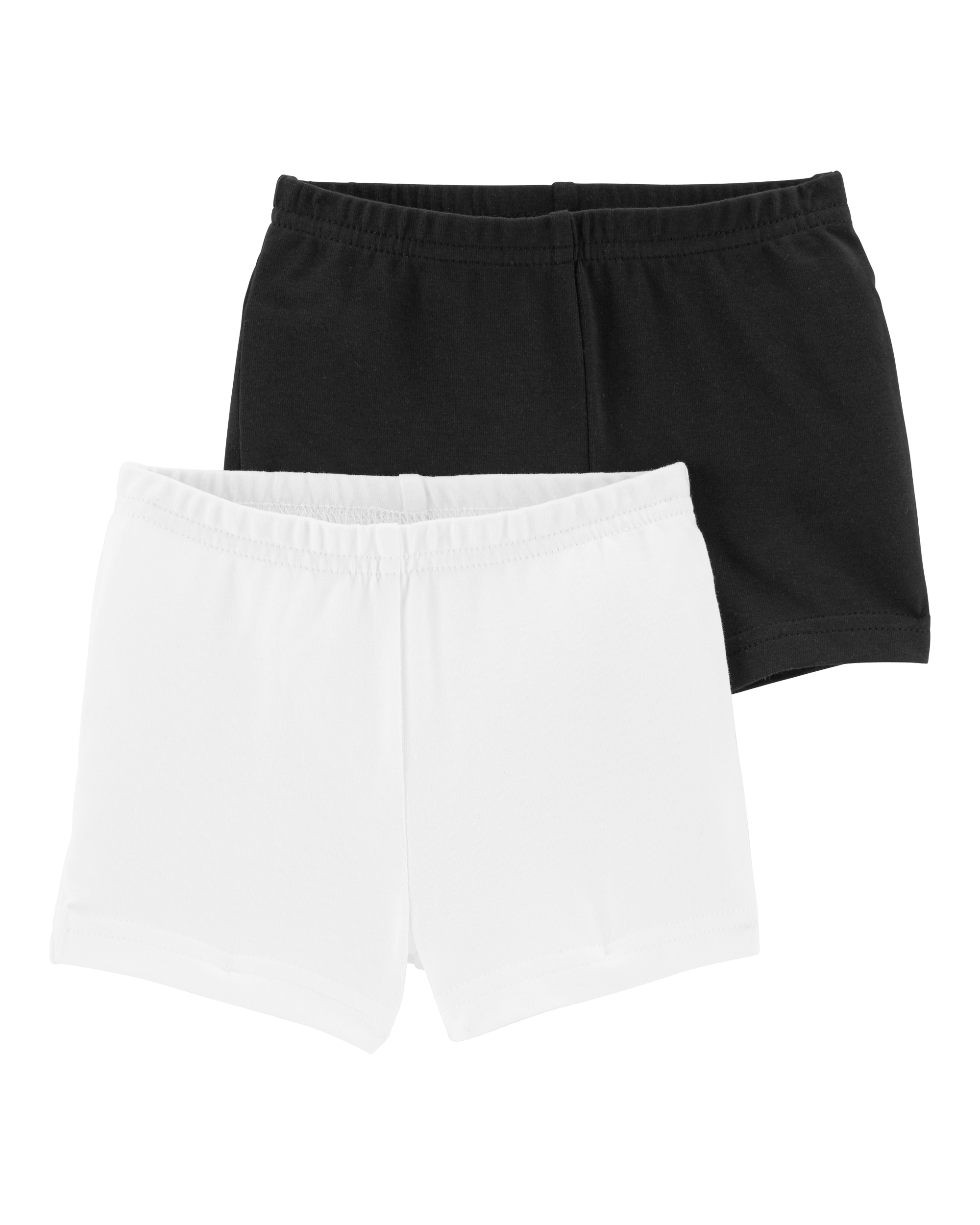 Kid 2-Pack Tumbling Shorts - Black/White, image 1 of 5 slides