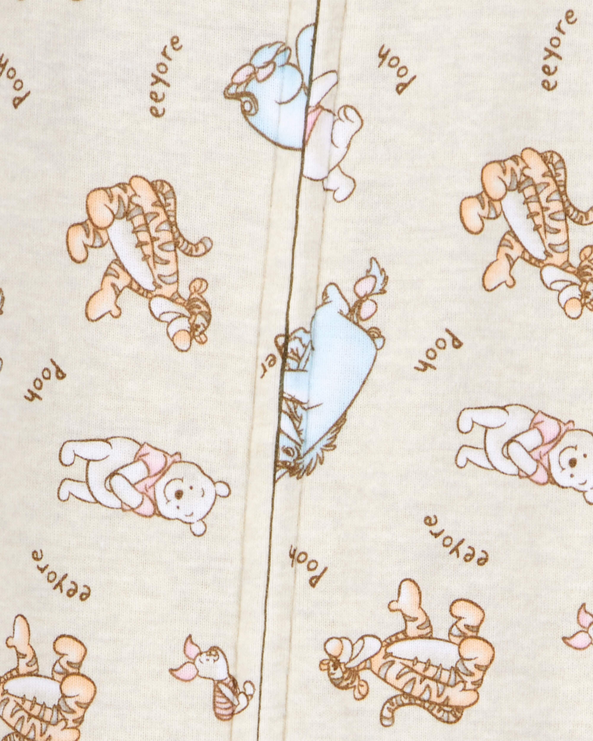 Baby Winnie The Pooh Snug Fit Cotton Footie 1-Piece Pajamas, image 2 of 3 slides