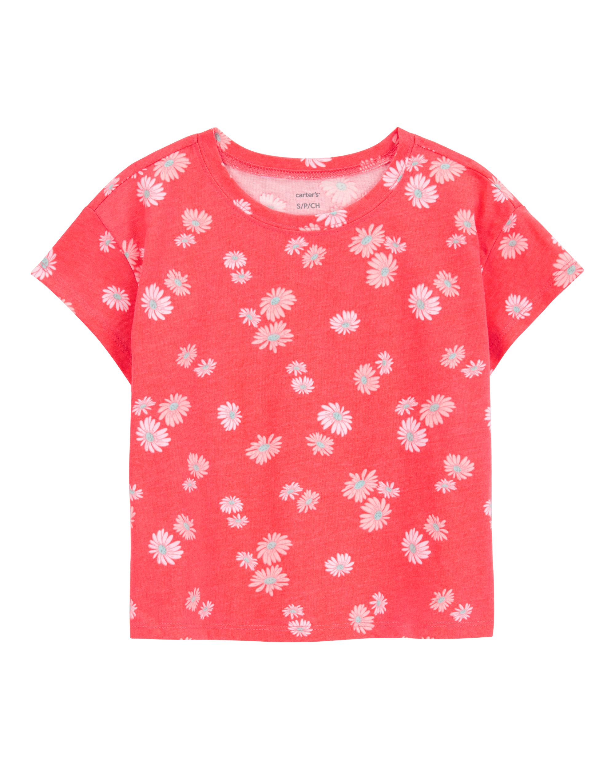 Kid 2-Piece Floral Short-Sleeve Tee & Golf Skort Set - Orange, image 2 of 6 slides