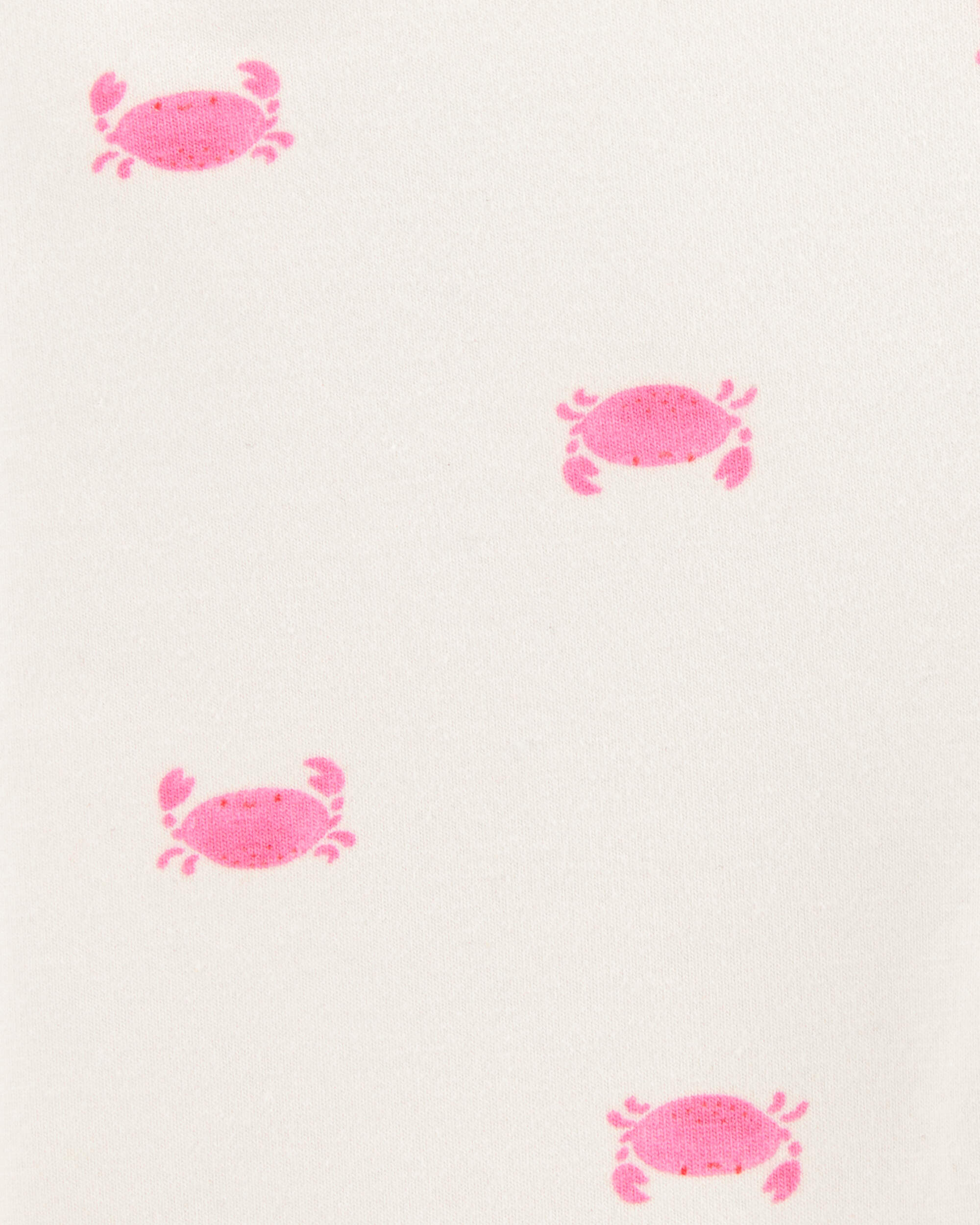 Toddler Girl Crab Print Bike Shorts - Ivory, image 5 of 6 slides