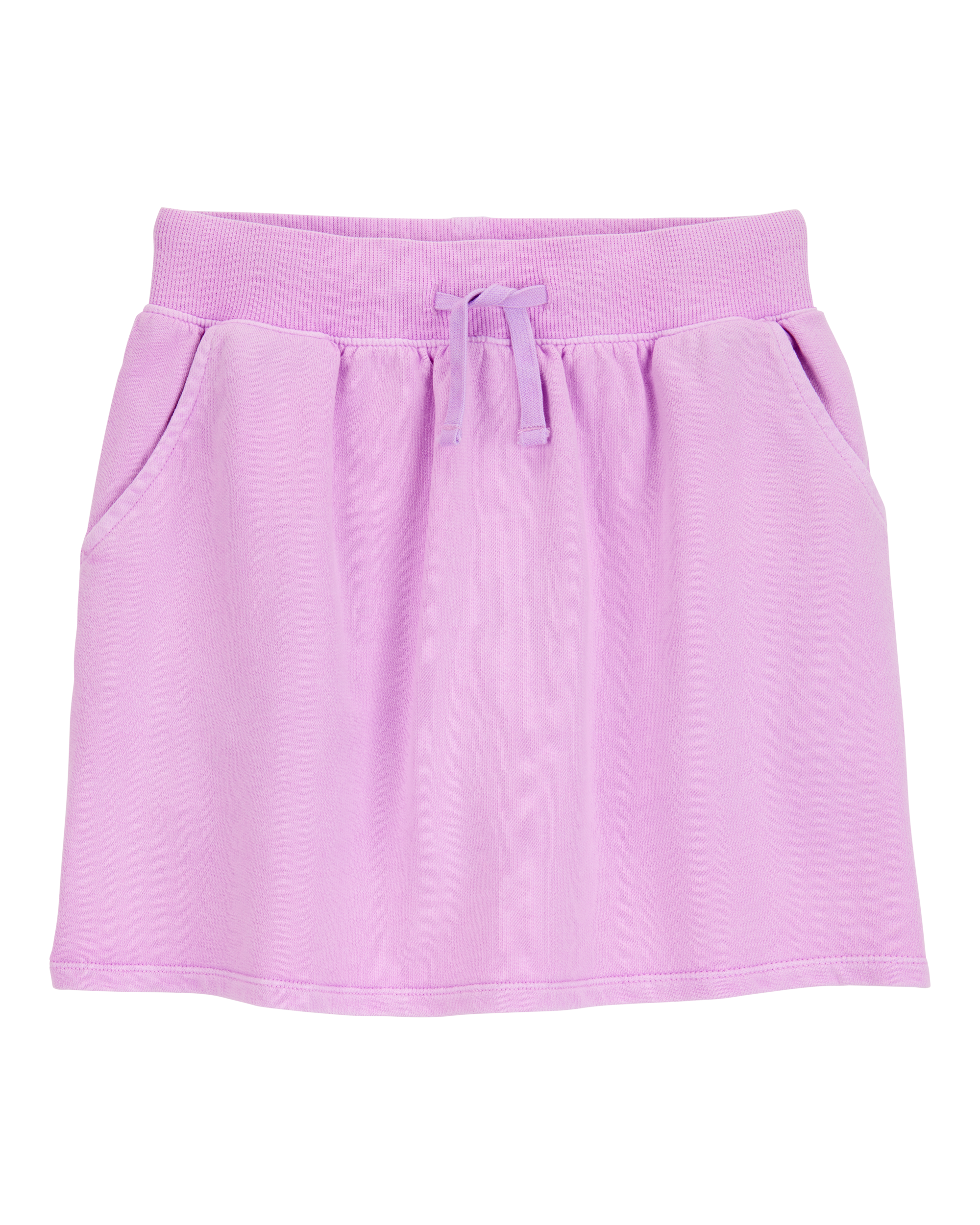 Kid 2-Piece Ribbed Tank Top & Active Drawstring Skort Set - Purple, image 5 of 6 slides