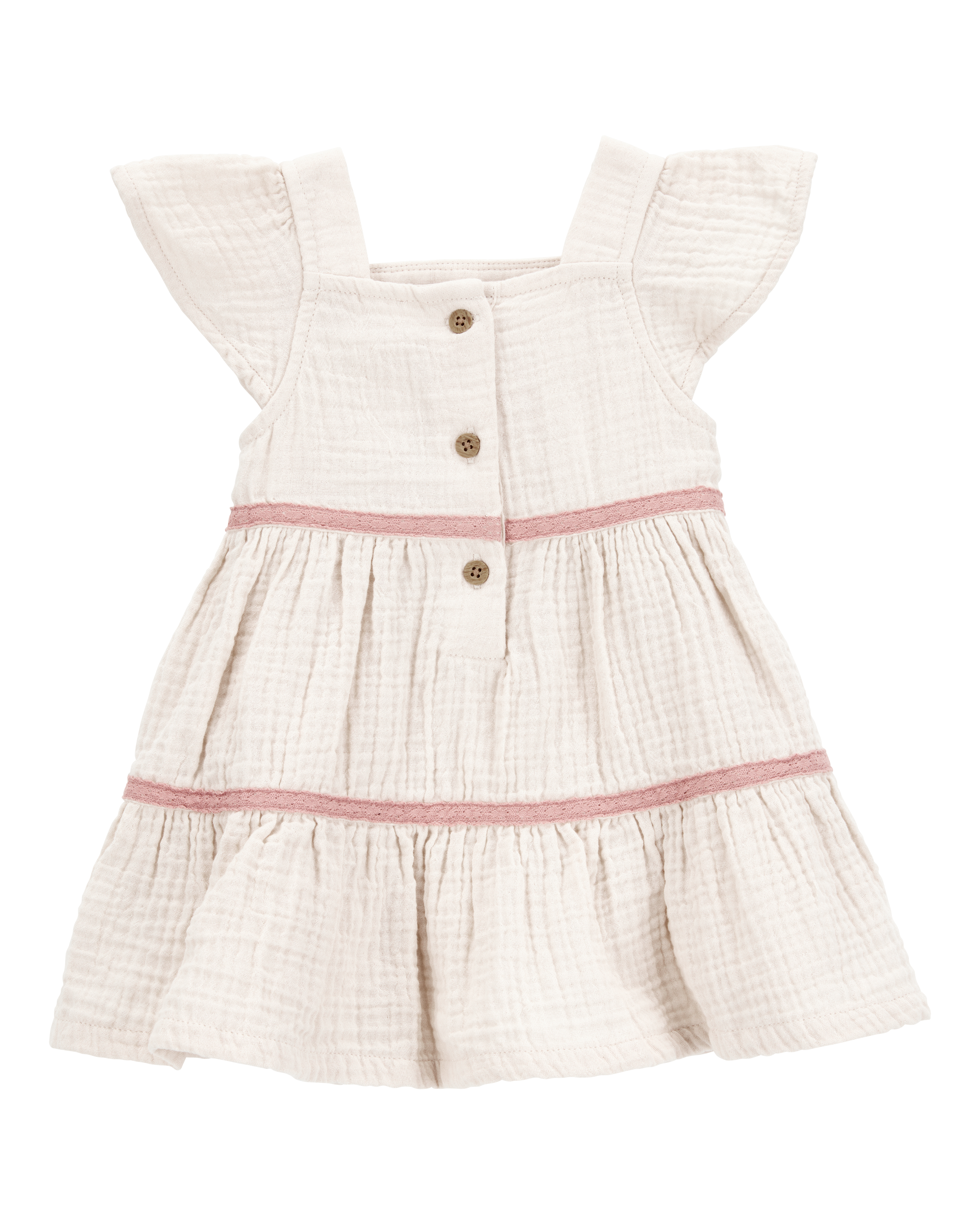Baby Striped Tiered Dress, image 2 of 5 slides