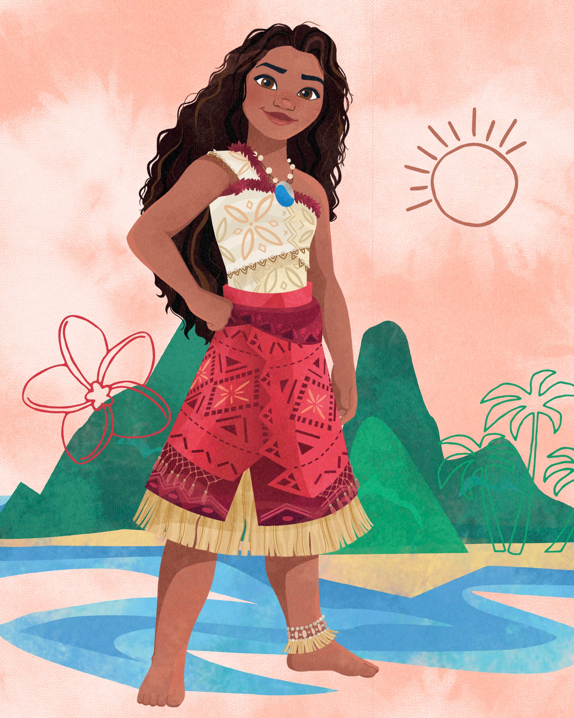 Kid Moana Tee, image 2 of 2 slides
