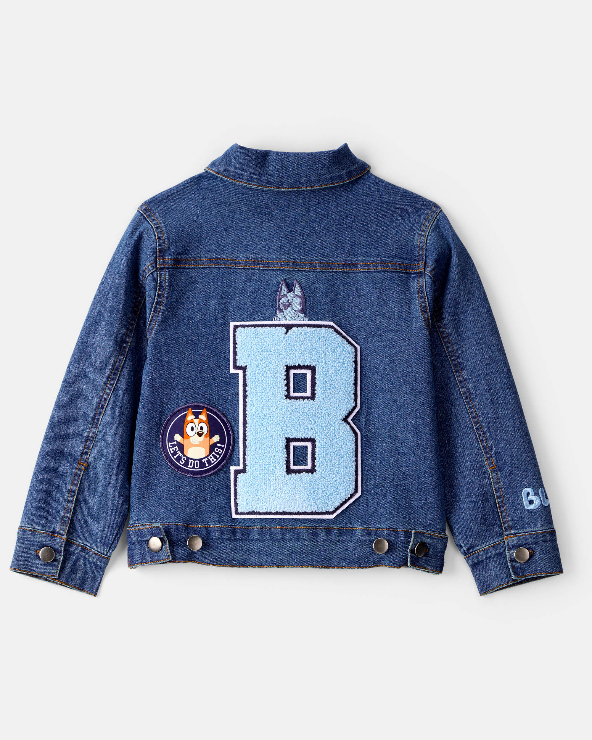 Toddler Bluey Denim Jacket - Blue, image 2 of 6 slides