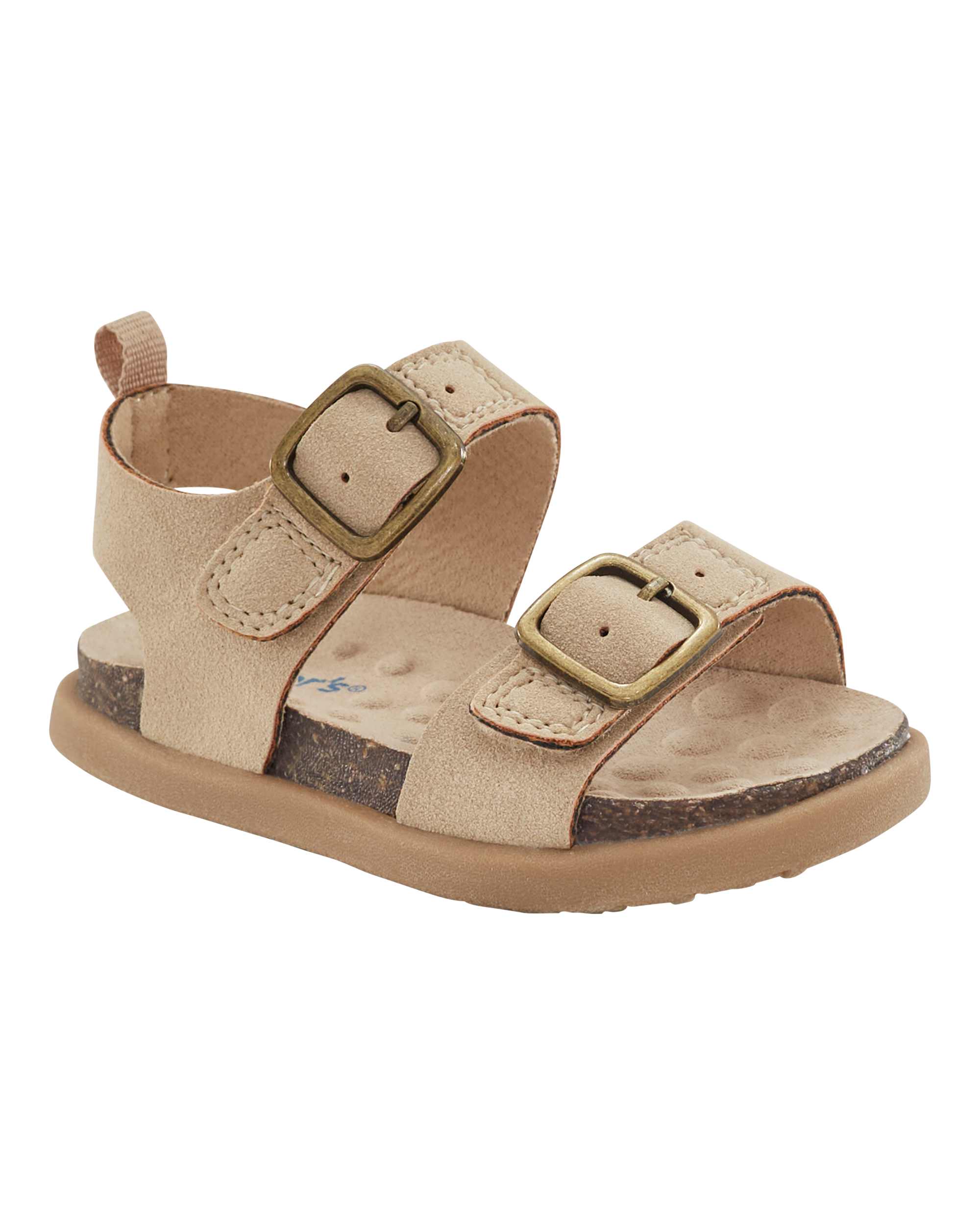 Baby Every Step® First Walker Faux Cork Sandals - Beige, image 1 of 7 slides