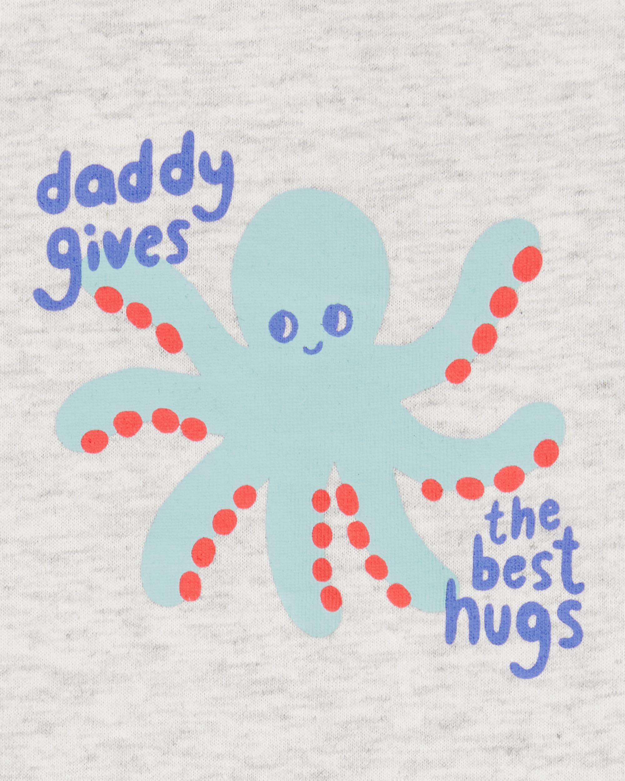 Baby Octopus Daddy Sleeveless Bodysuit, image 2 of 3 slides