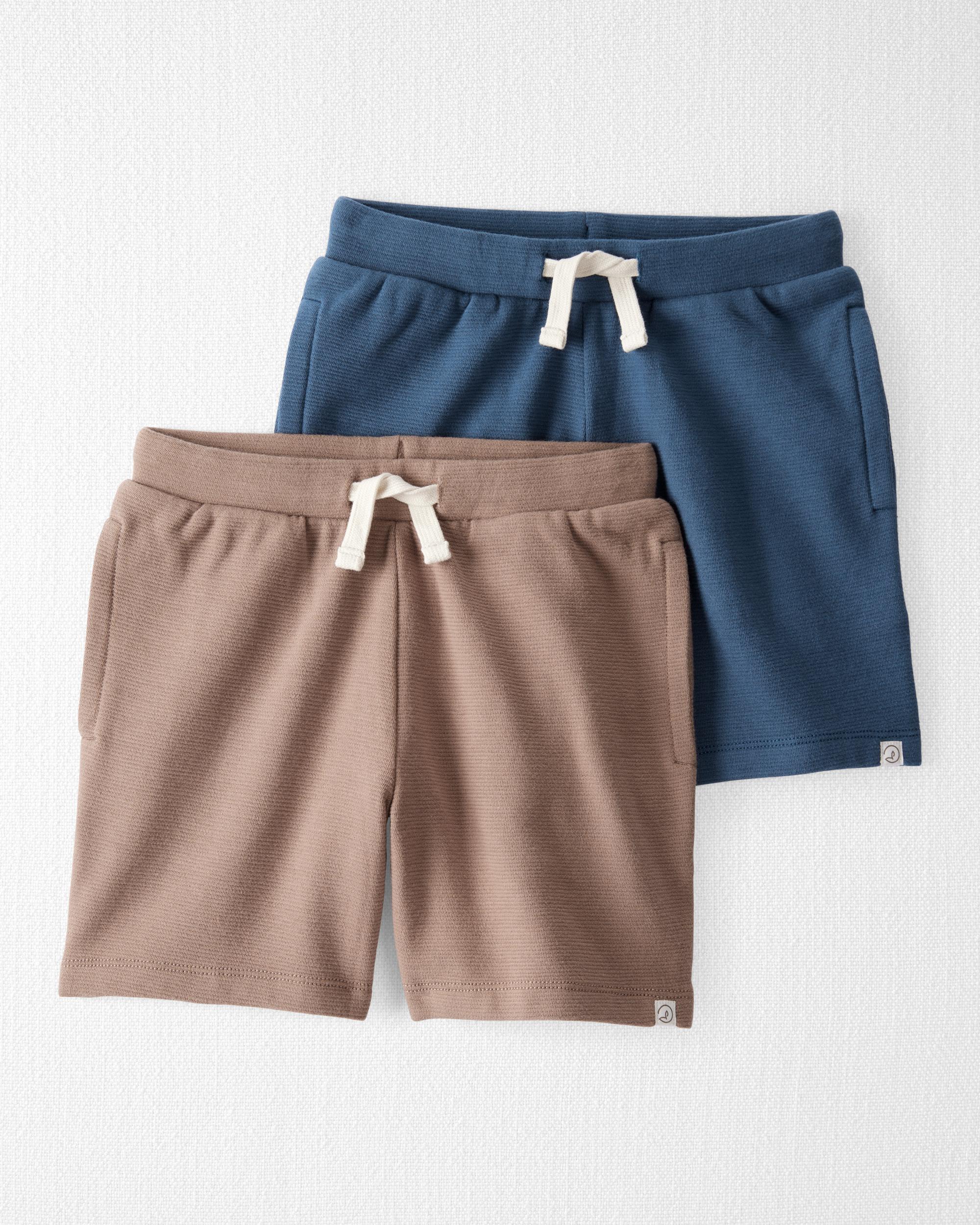 Kid 2-Pack Organic Cotton Shorts, image 1 of 6 slides