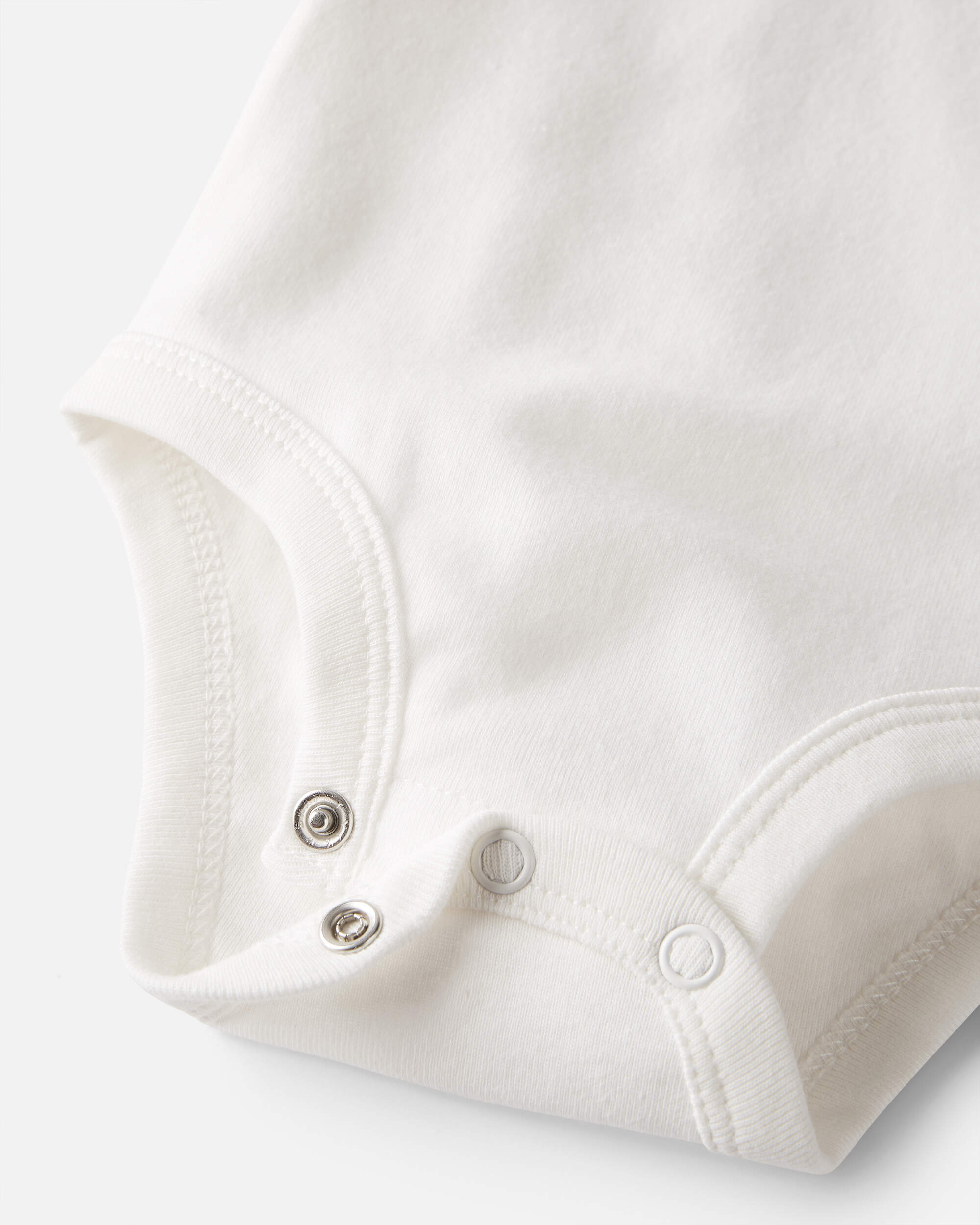 Baby 3-Pack Organic Cotton Rib Bodysuits, image 2 of 5 slides
